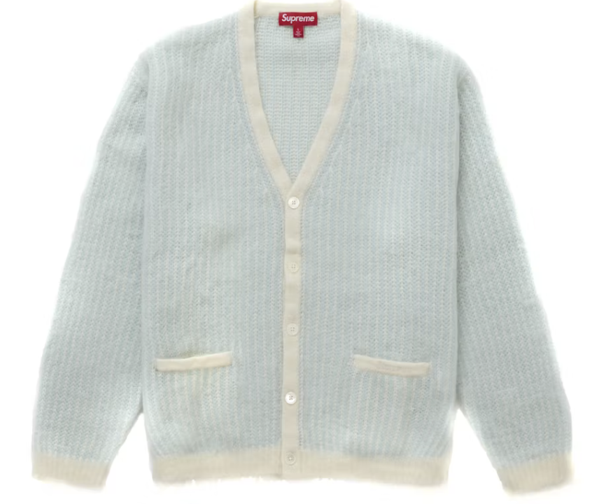 Supreme 2 Tone Mohair Cardigan