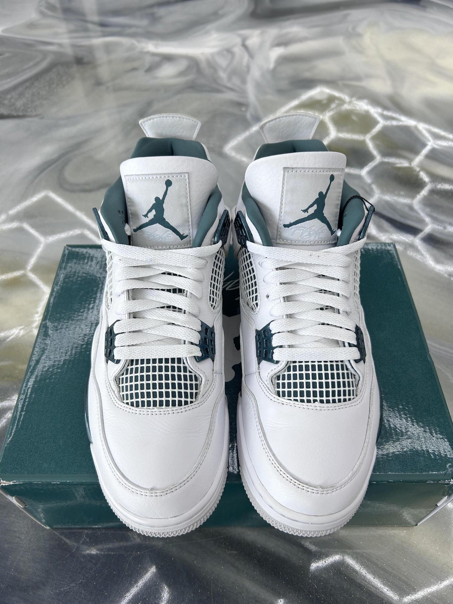 Jordan 4 "Oxidized Green" Used Size 9