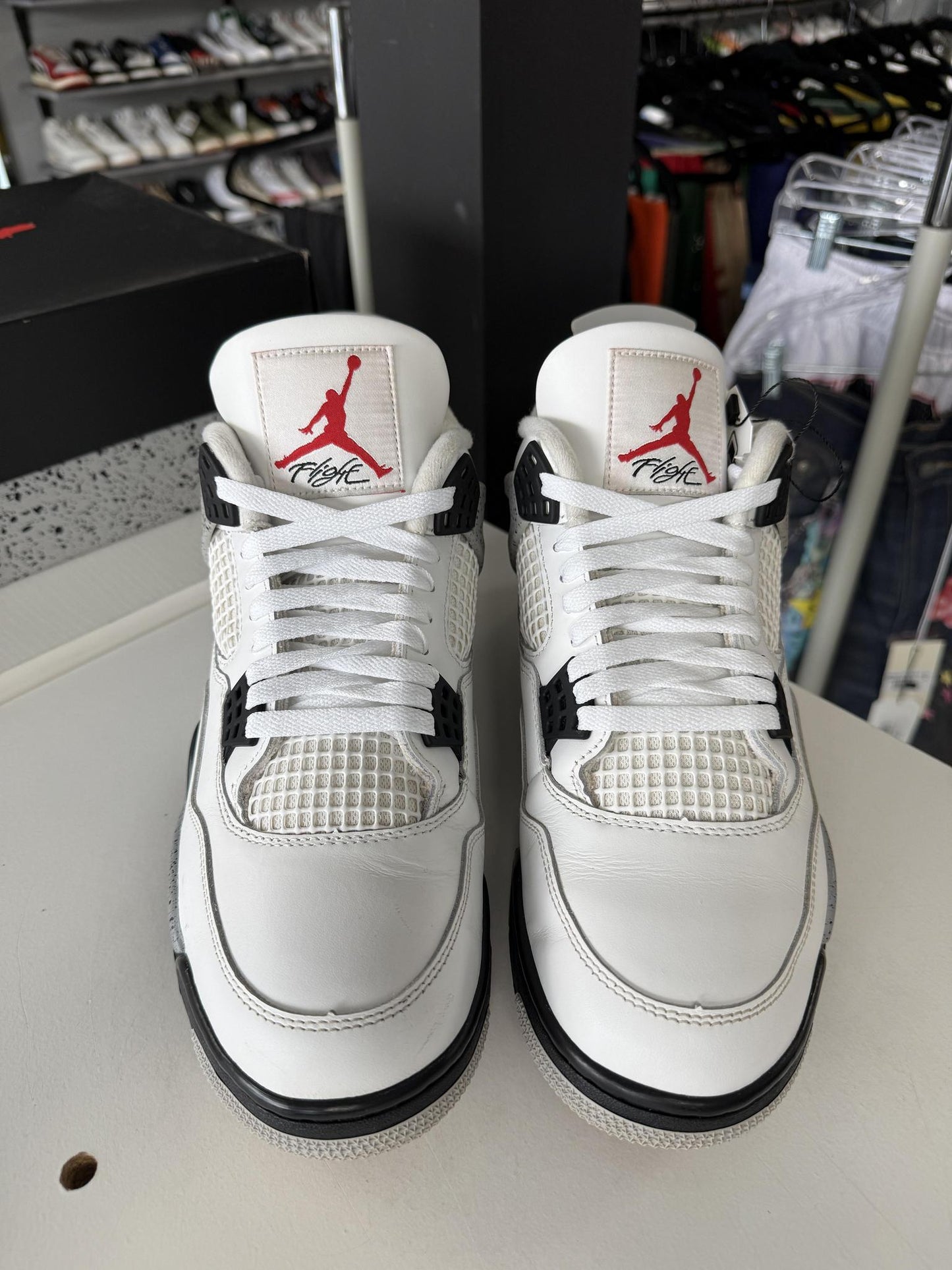 Jordan 4 "White Cement" Used Size 11