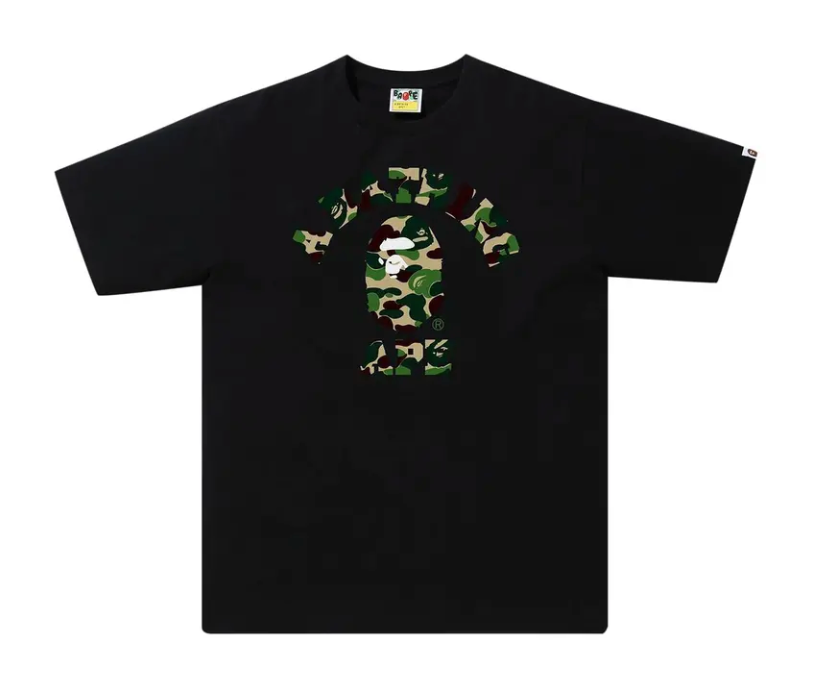 Bape College Tee ABC Camo "Black Green"