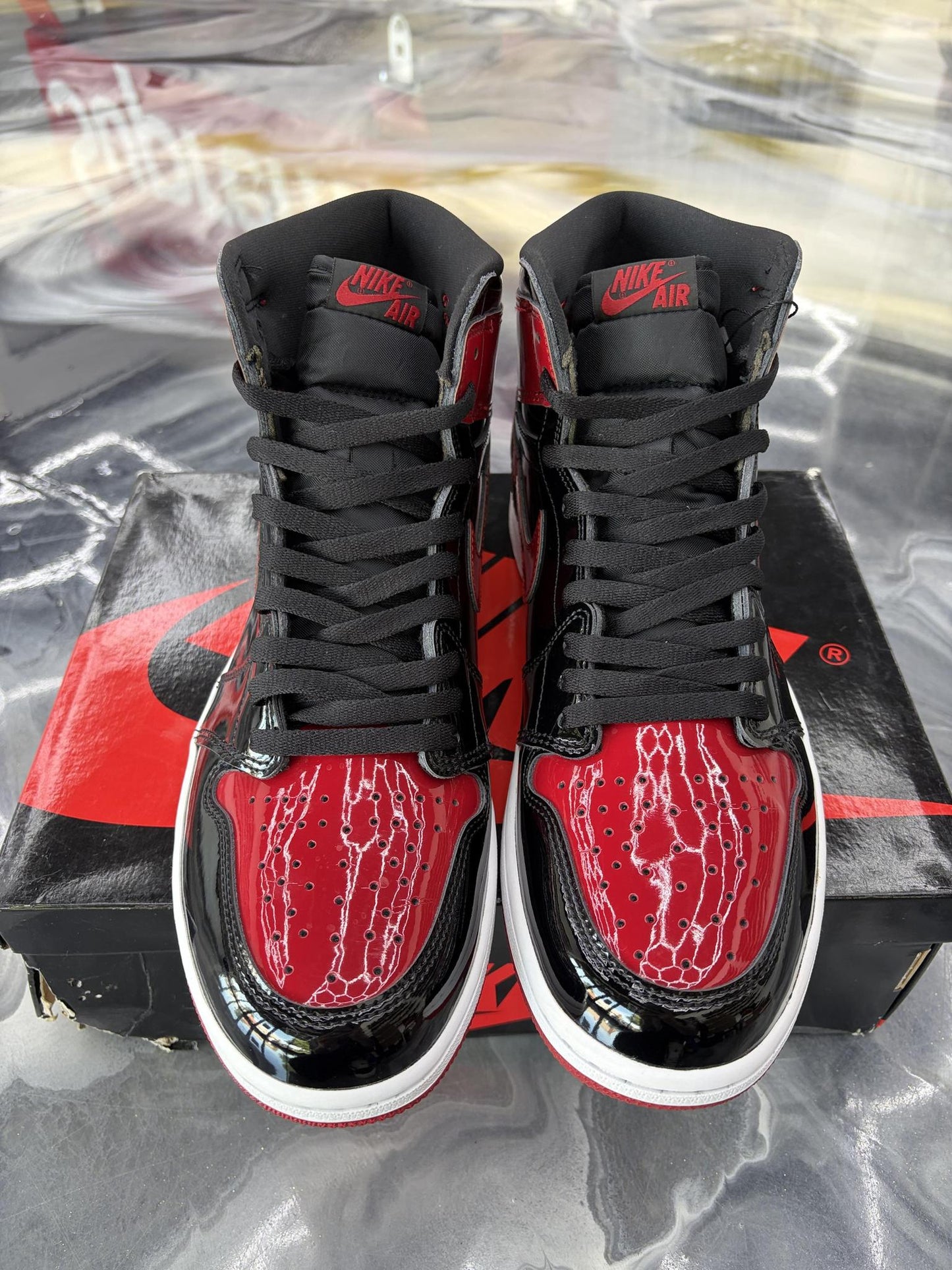 Jordan 1 "Patent Bred" Used Size 12