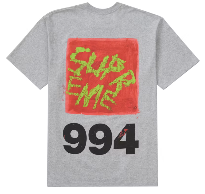 Supreme Paint Tee Heather "Grey"