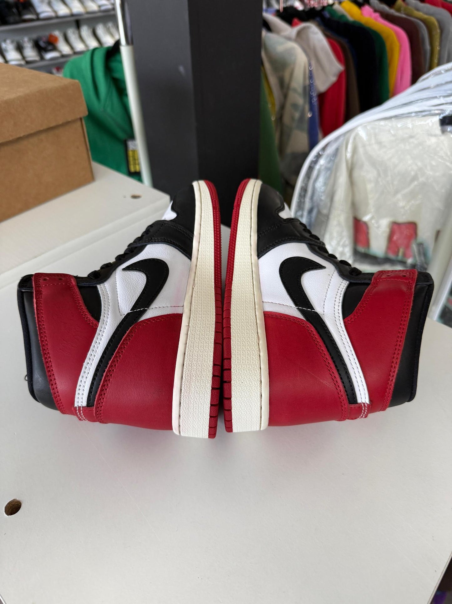 Jordan 1 "Black Toe Reimagined" Used Size 4.5Y/6W