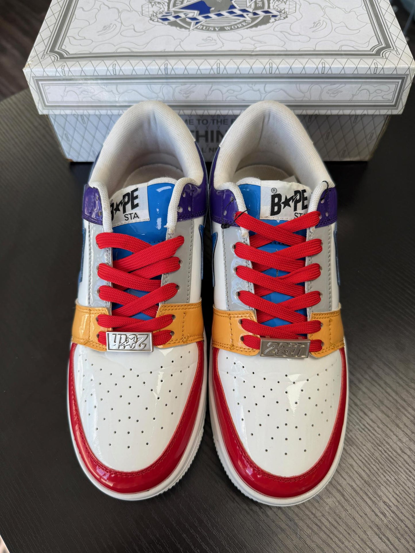 A Bathing Ape BapeSta "Multi Color" Used Size 8