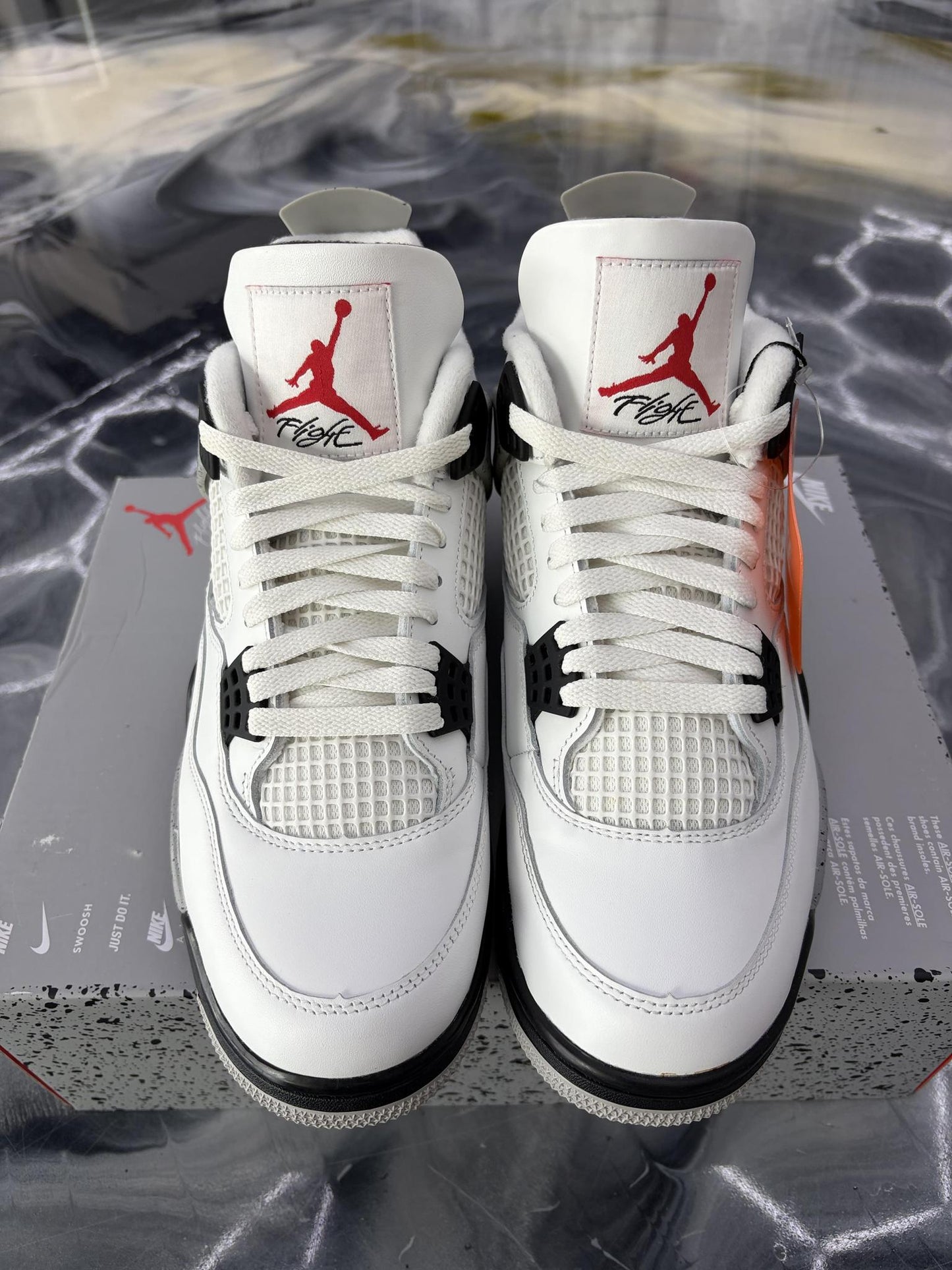 Jordan 4 "White Cement" Used Size 10