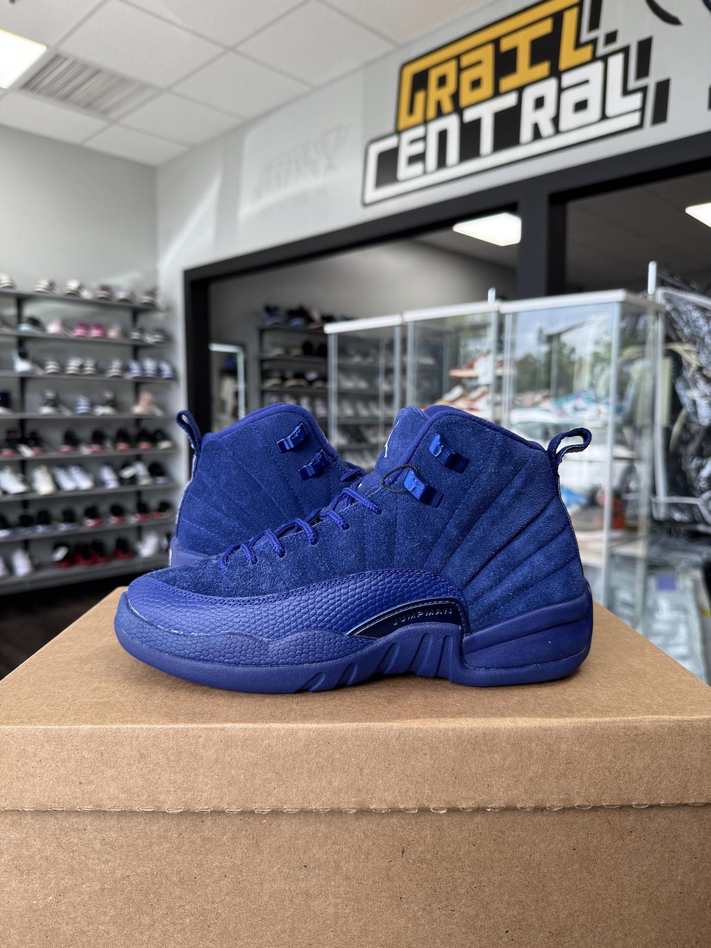 Jordan 12 "Blue Suede" Used Size 4.5Y/6W