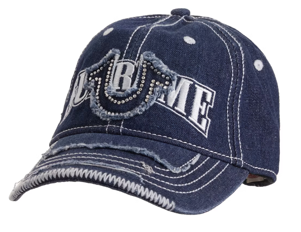 Supreme x True Religion 6 Panel Hat "Denim"