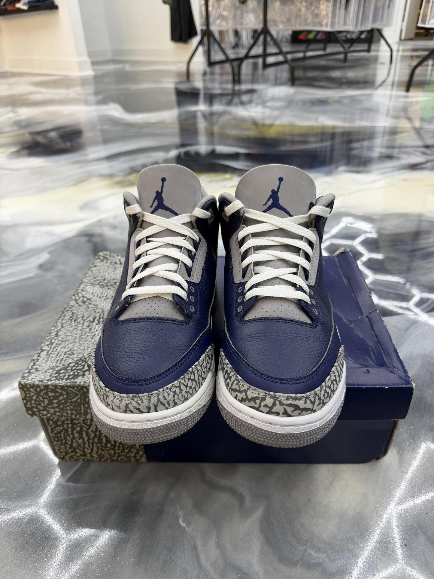 Jordan 3 Georgetown Used Size 11.5