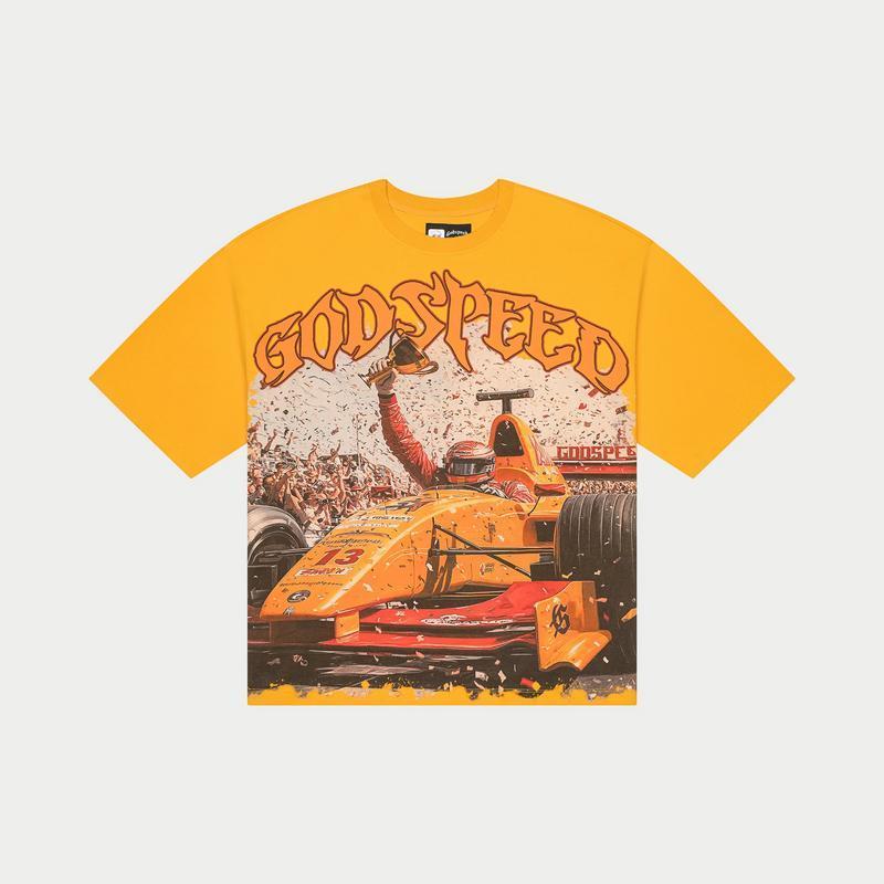 Godspeed Tee F1 Finishline "Yellow"