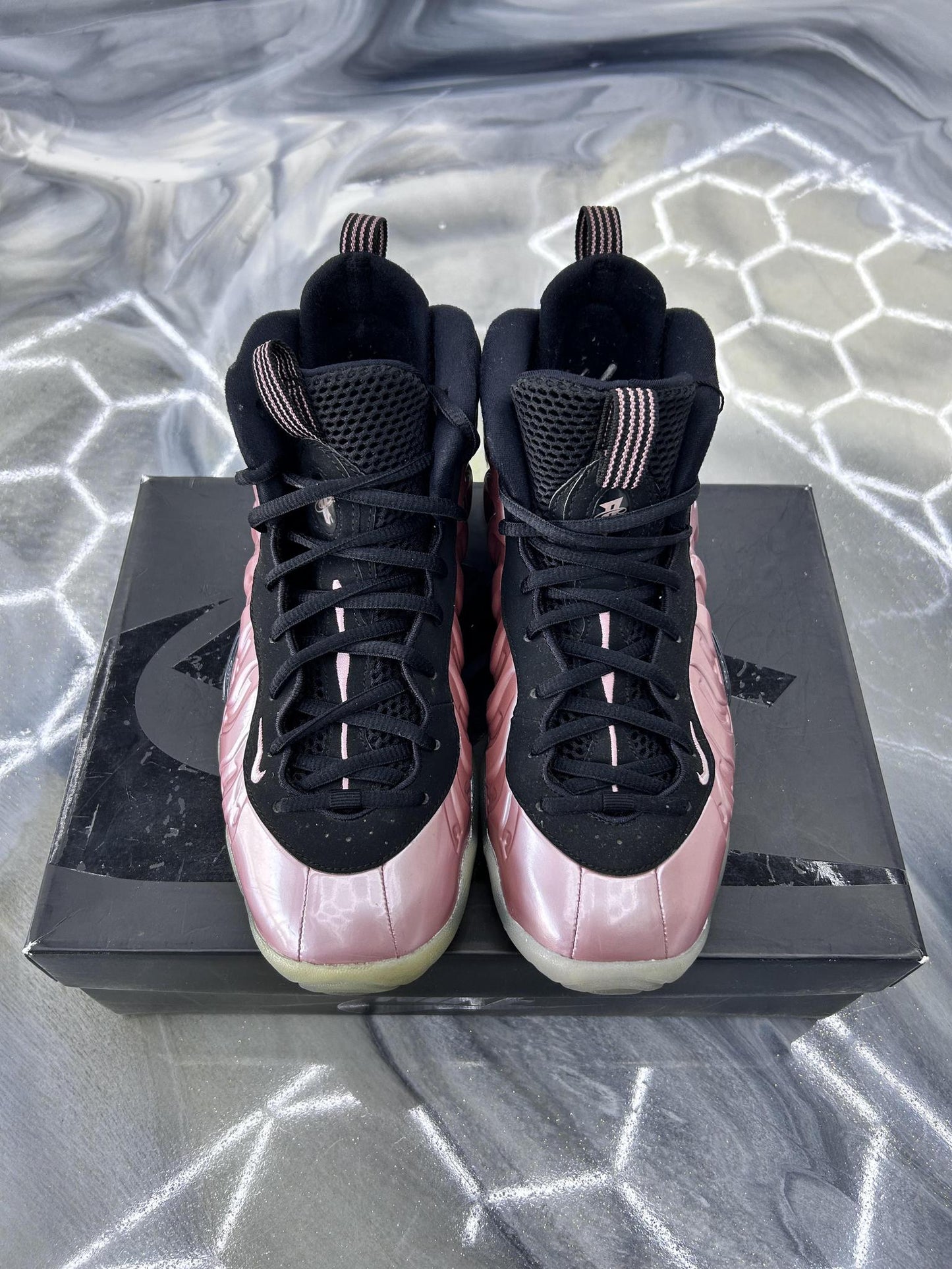 Nike Foamposite "Rust Pink" Used Size 7Y/8.5W
