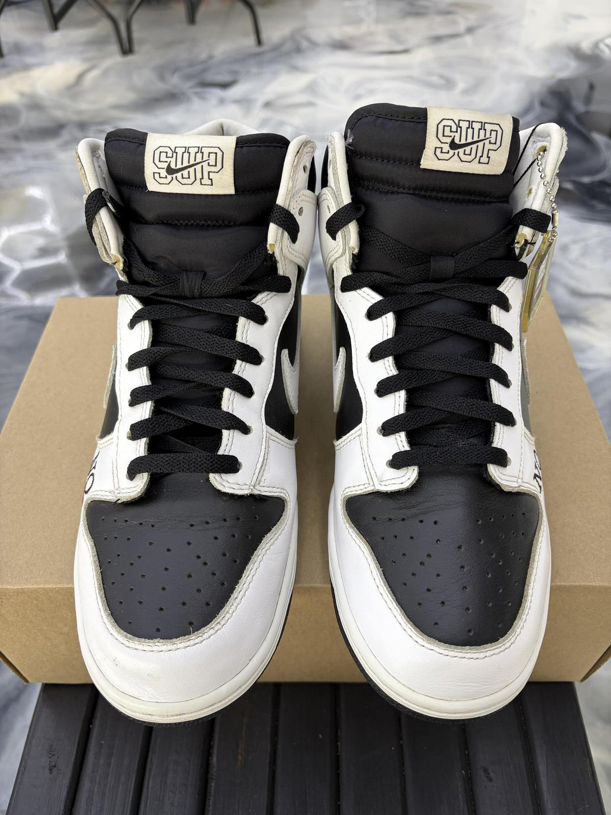 Nike SB Dunk High x Supreme "By Any Means" Used Size 9