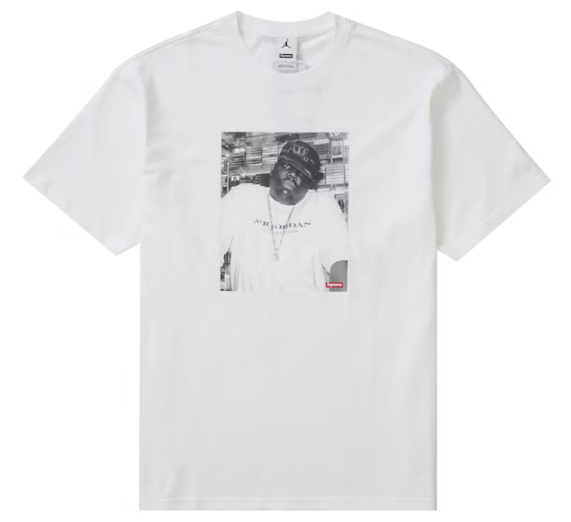 Supreme x Jordan Biggie Tee "White"
