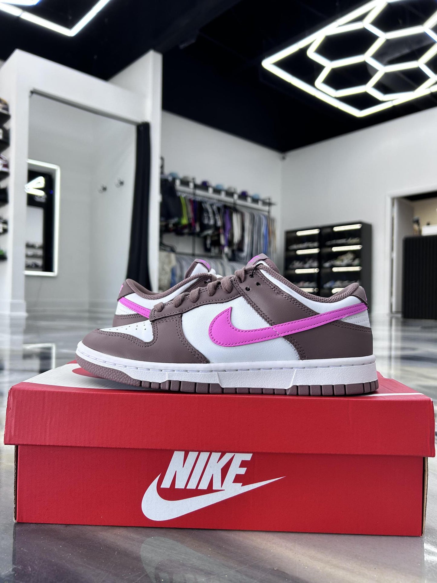 Nike Dunk Low "Mauve/Pink" Used Size 6.5Y/8W