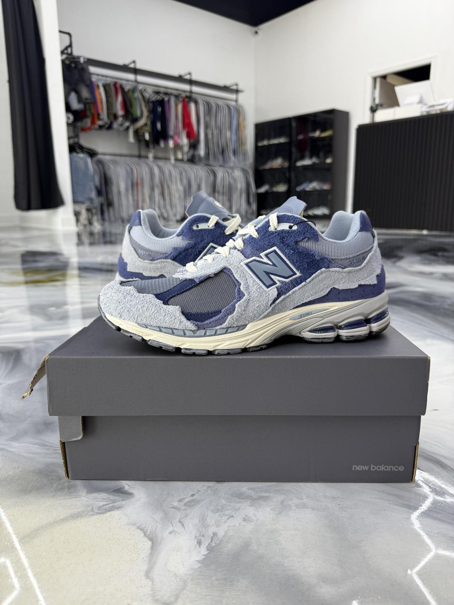 New Balance 2002R Protection Pack "Blue Grey" Used Size 10