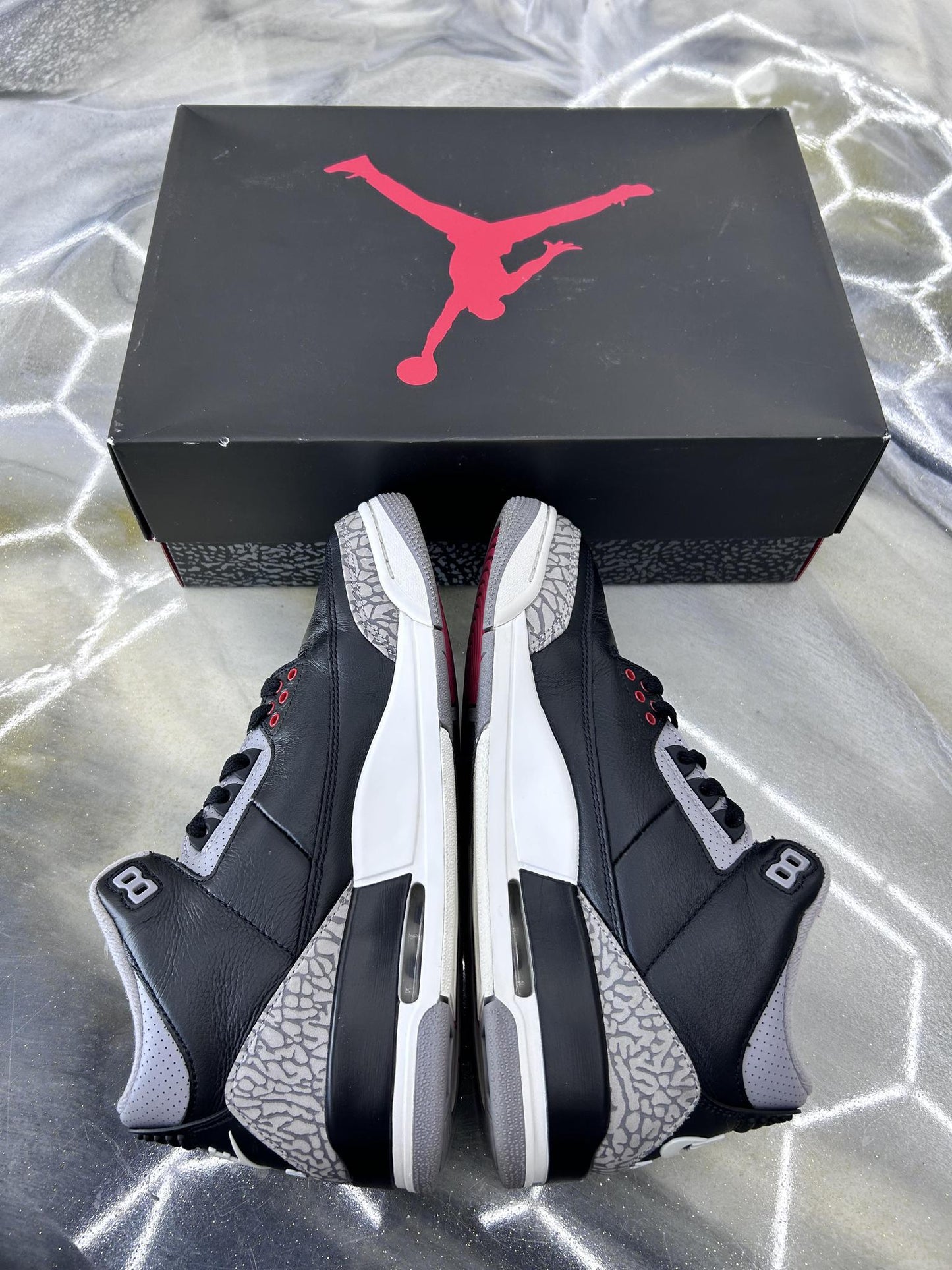 Jordan 3 "Black Cement" Used Size 8.5