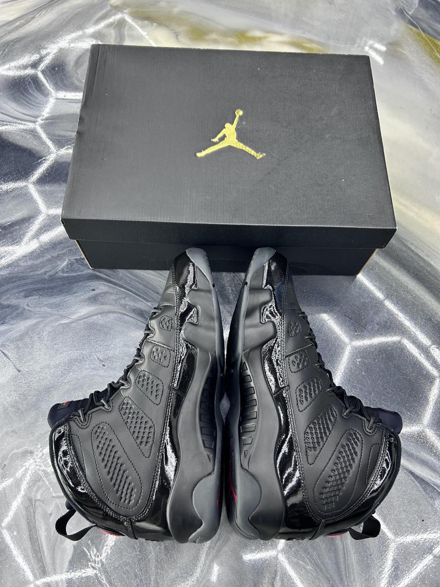 Jordan 9 Bred Patent Used Size 12