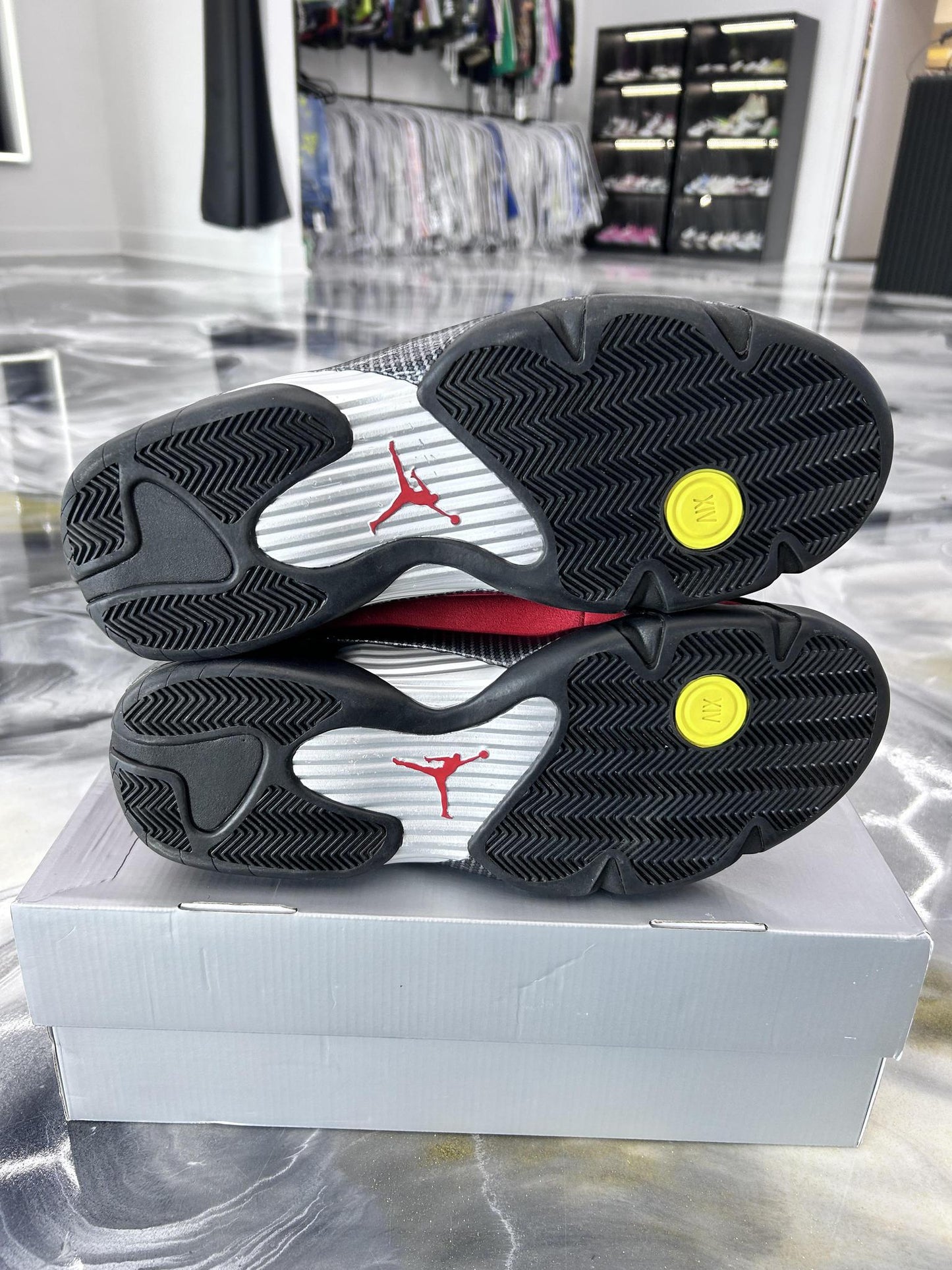 Jordan 14 "Ferrari" Used Size 15