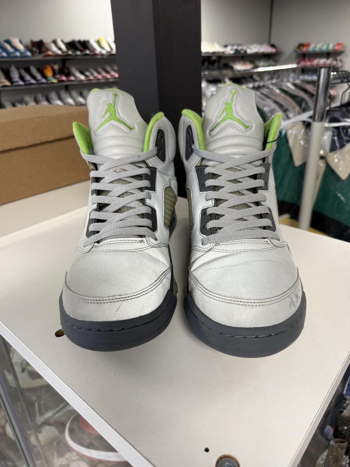 Jordan 5 "Green Bean" Used Size 13