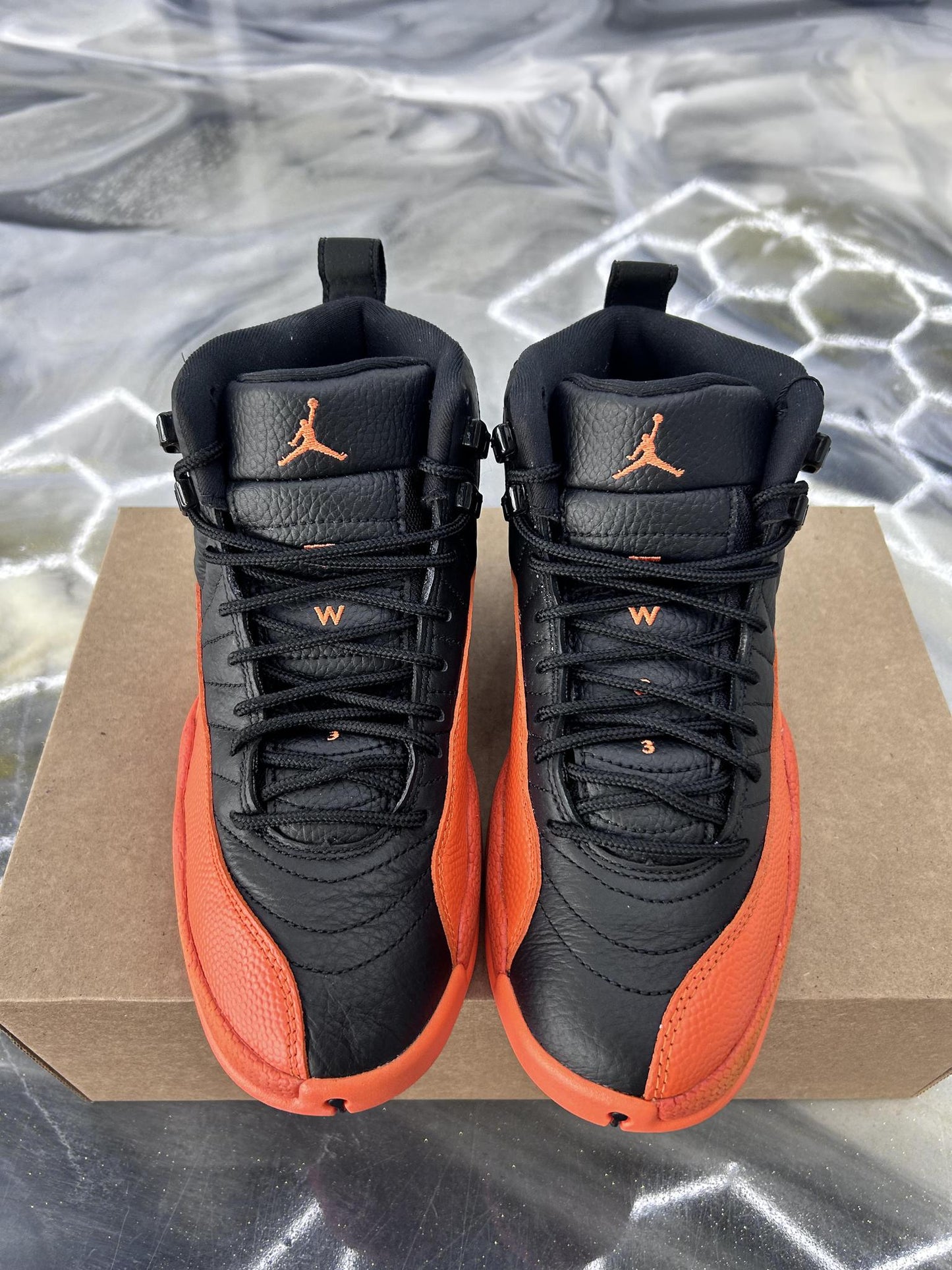 Jordan 12 "Brilliant Orange" Used Size 6Y/7.5W