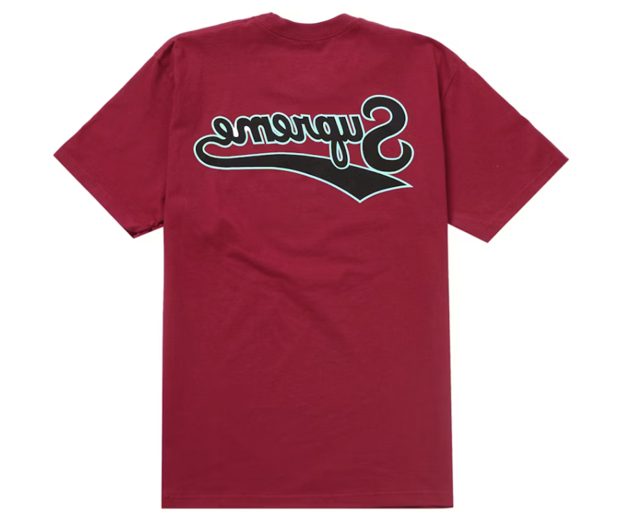 Supreme Backwards Logo Tee "Red"