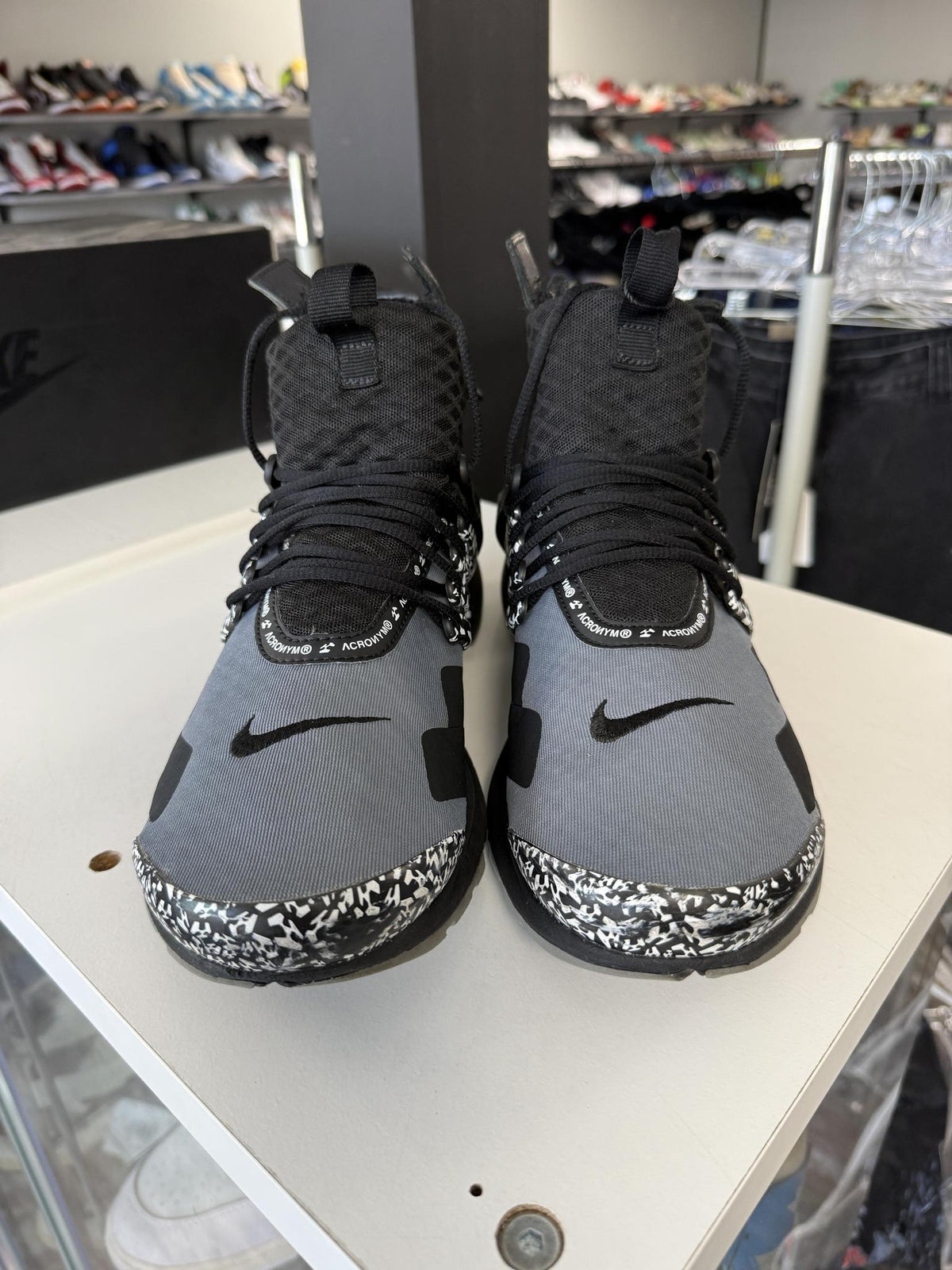 Air Presto Mid x Acronym "Black" Used Size 10