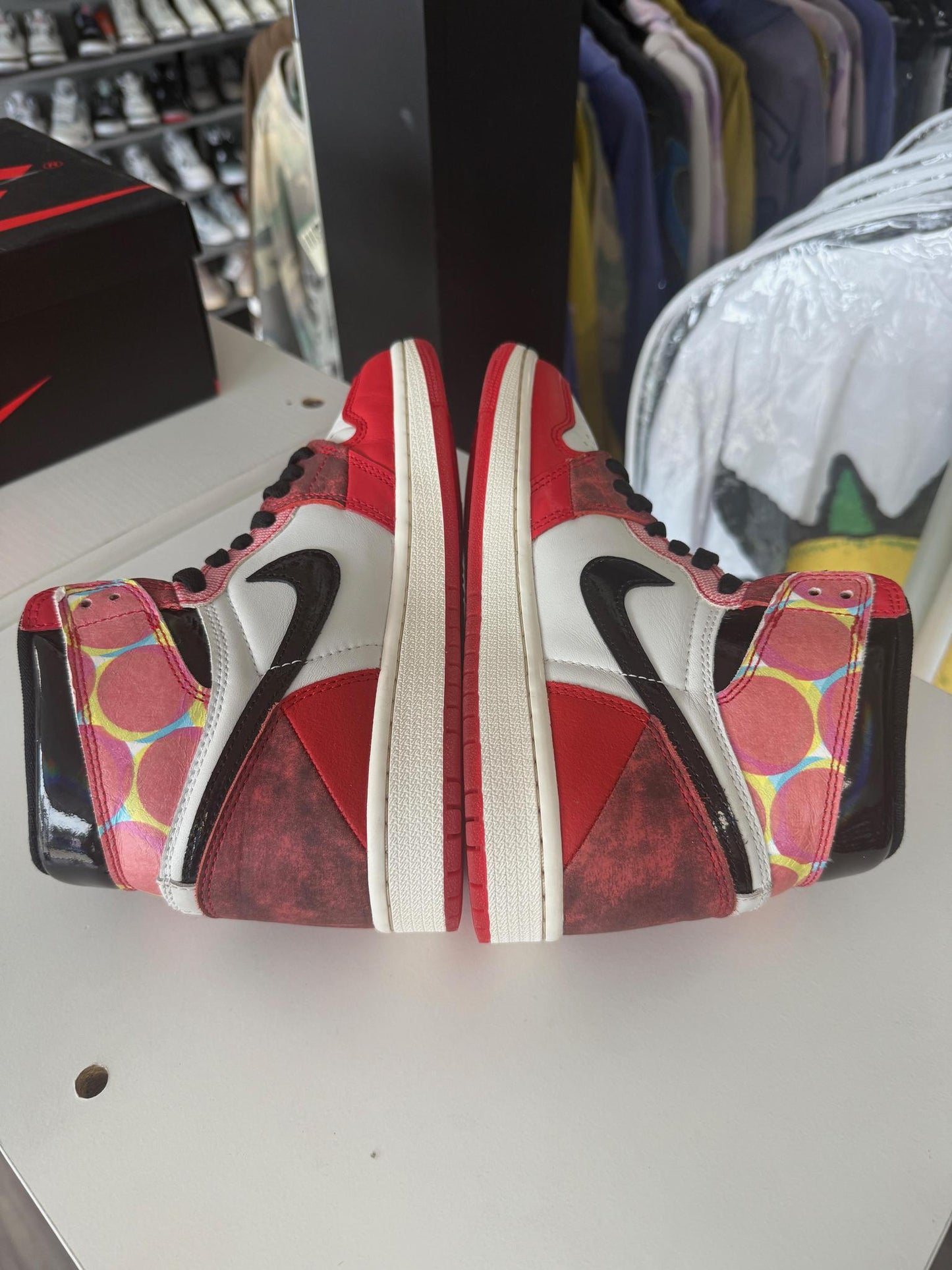 Jordan 1 "Across The Spiderverse" Used Size 6.5Y/8W