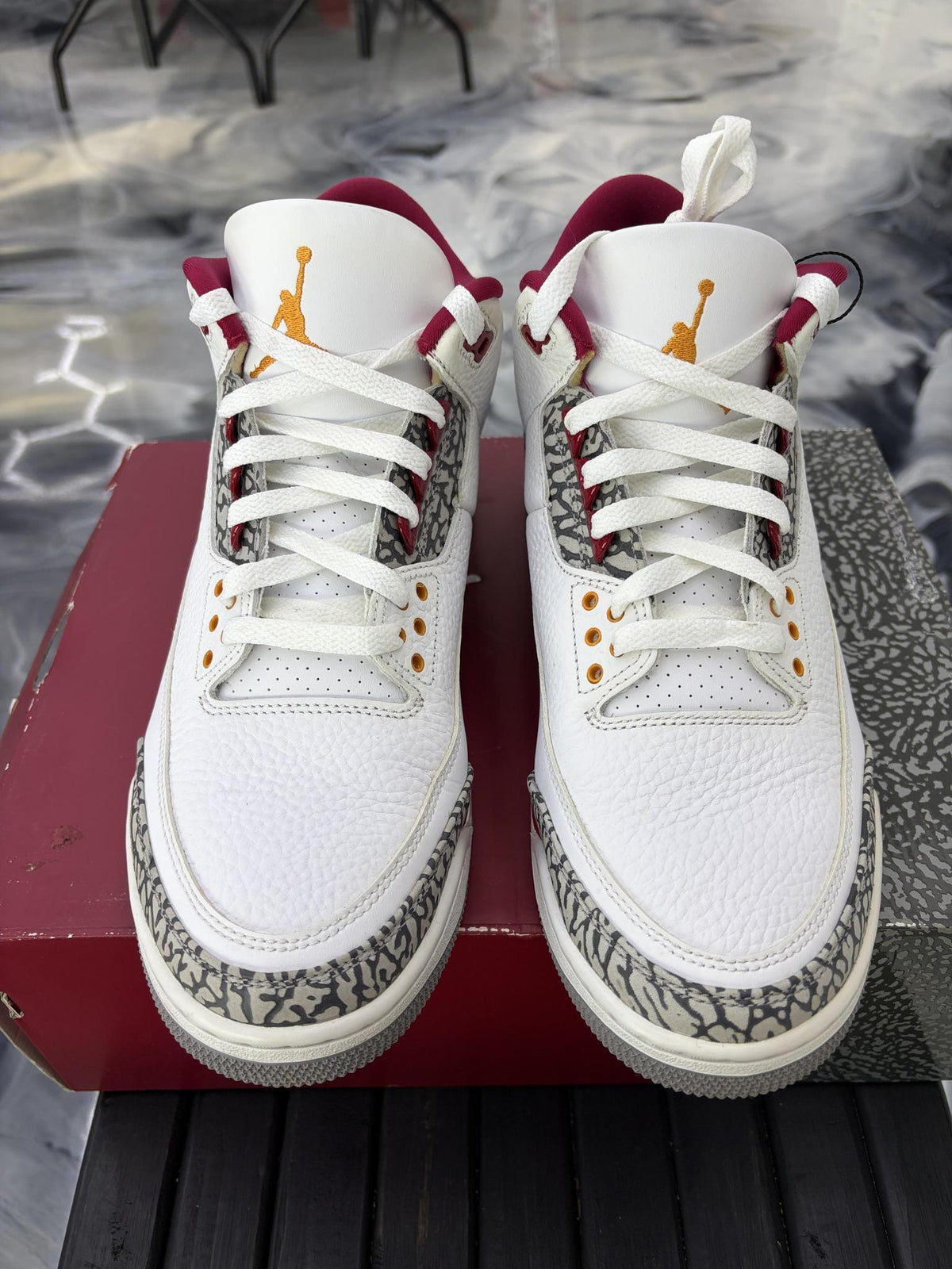 Jordan 3 "Cardinal" Used Size 11