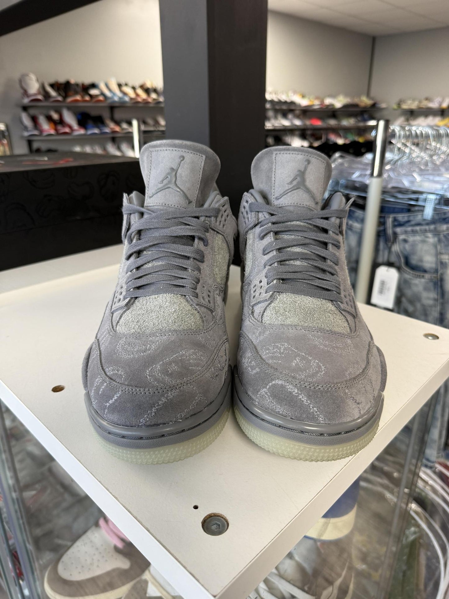 Jordan 4 x Kaws "Grey" Used Size 14