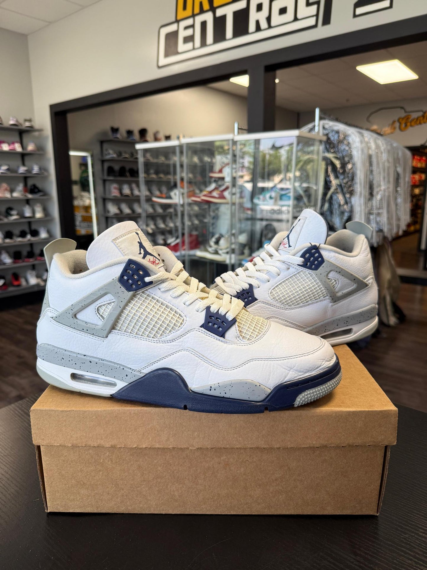 Jordan 4 "Midnight Navy" Used Size 14
