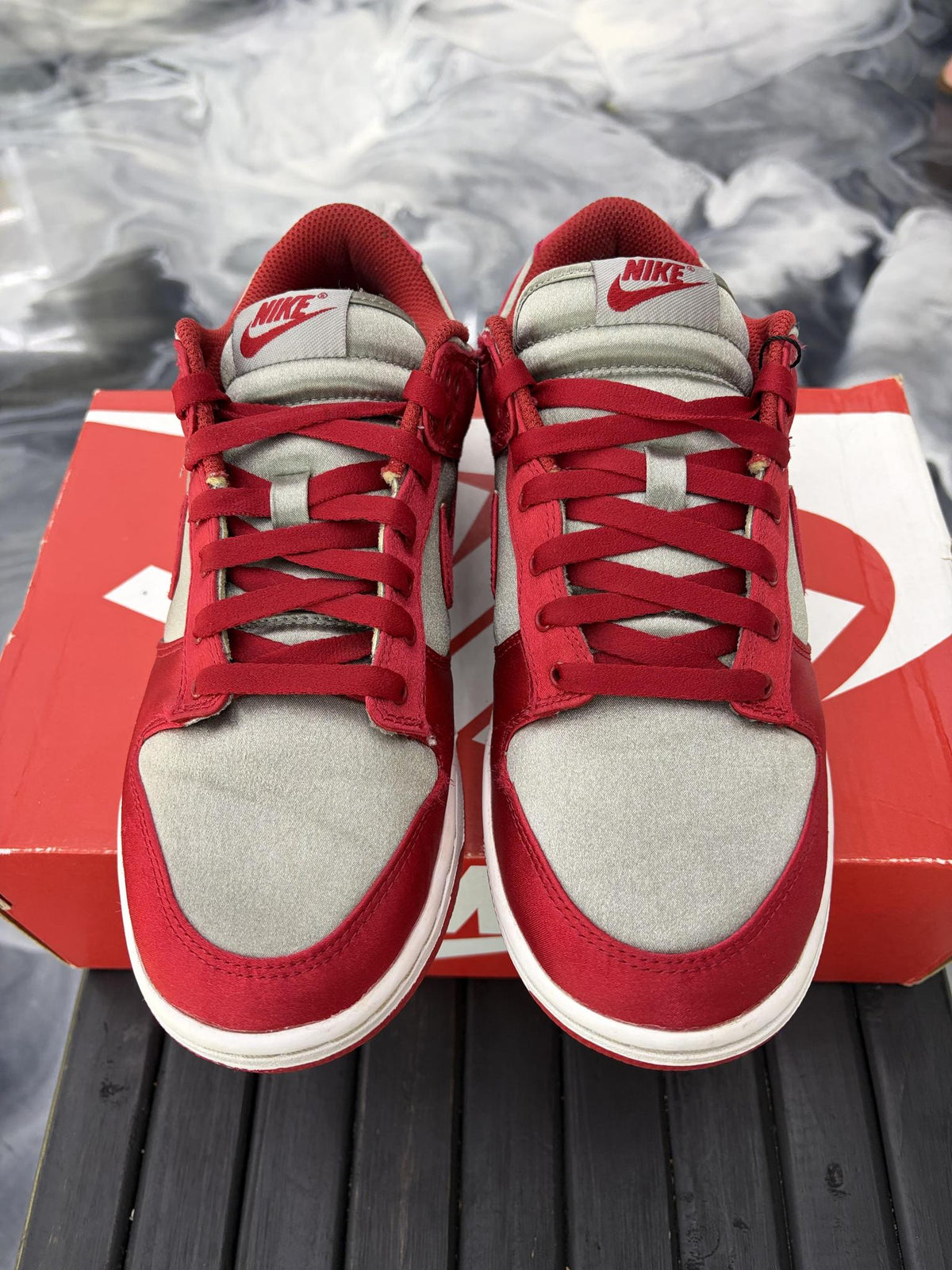 Nike Dunk Low "UNLV Satin" Used Size 7.5