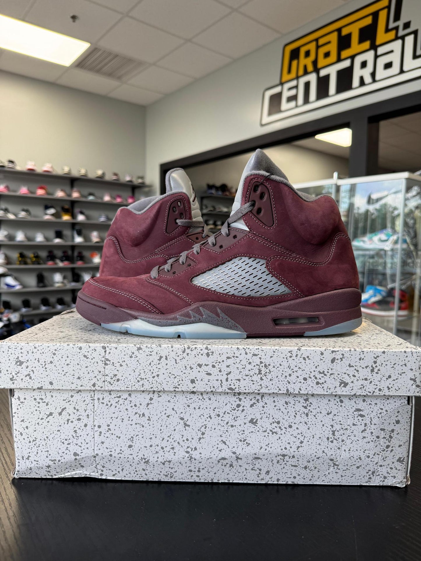 Jordan 5 "Burgundy" Used Size 13