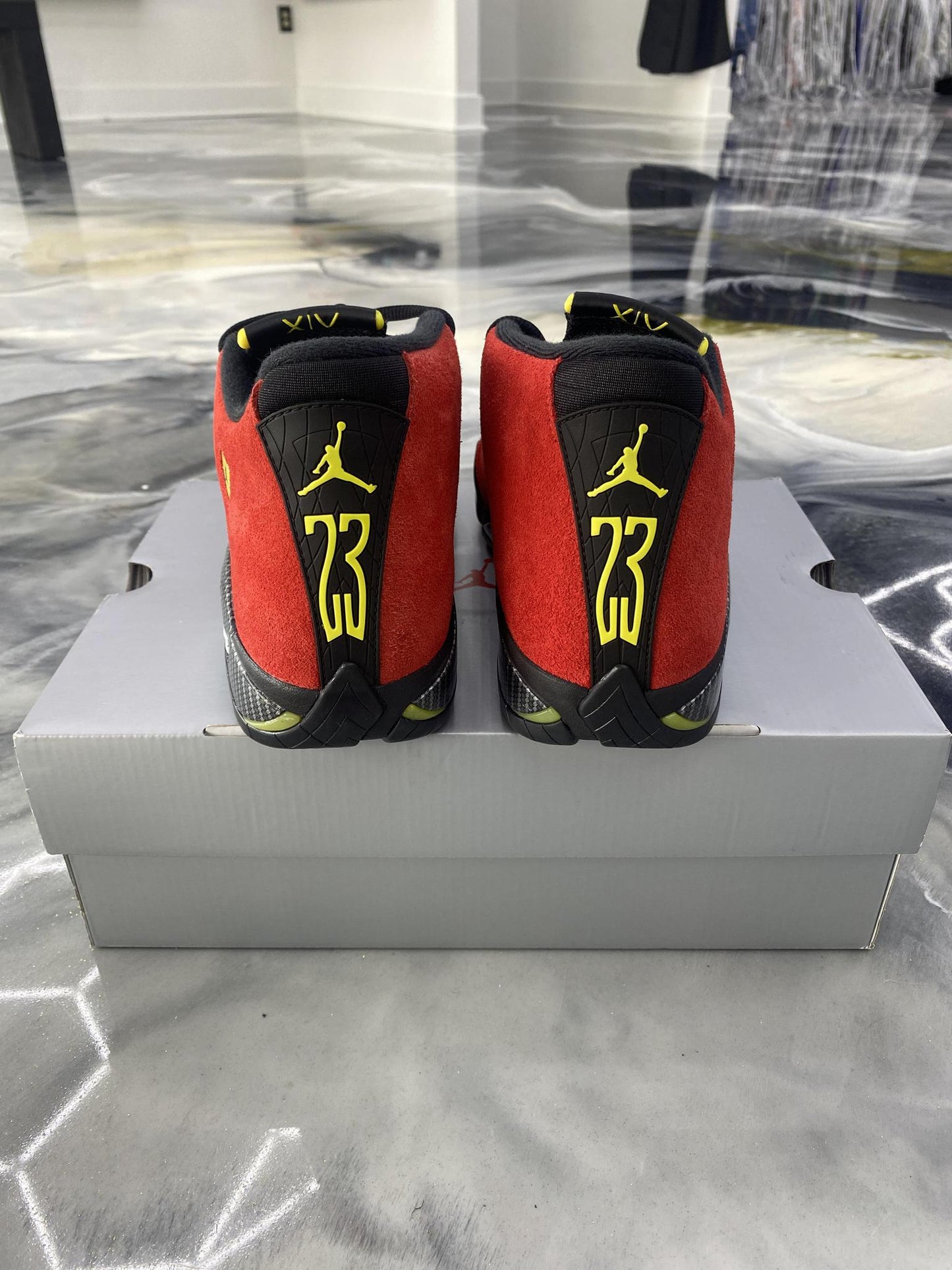 Jordan 14 "Ferrari" Used Size 8