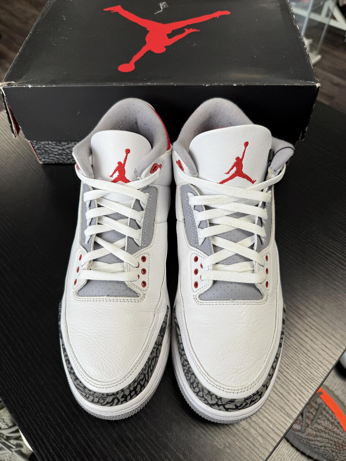 Jordan 3 "Fire Red" Used Size 11