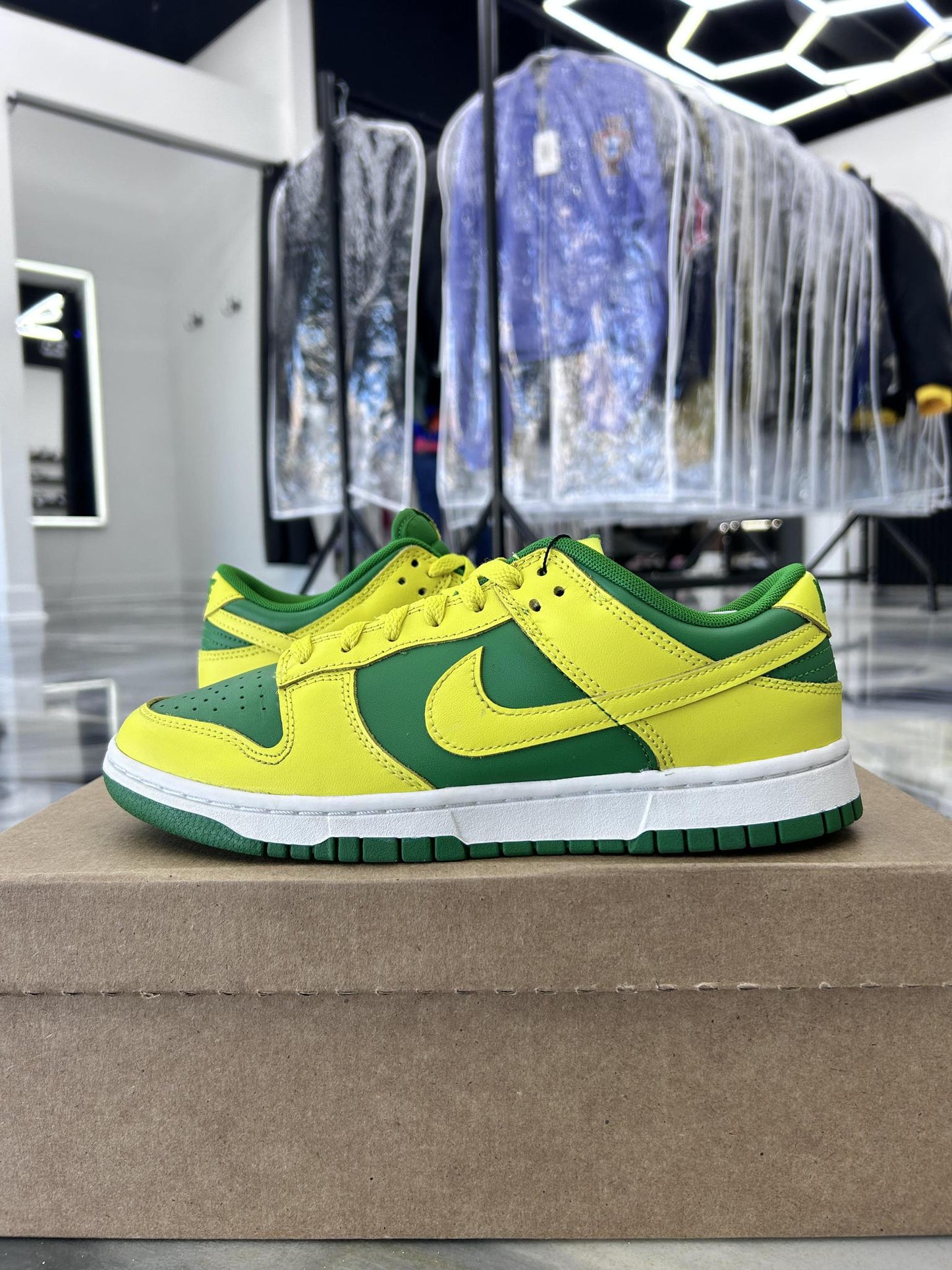 Nike Dunk Low "Reverse Brazil" Used Size 7.5