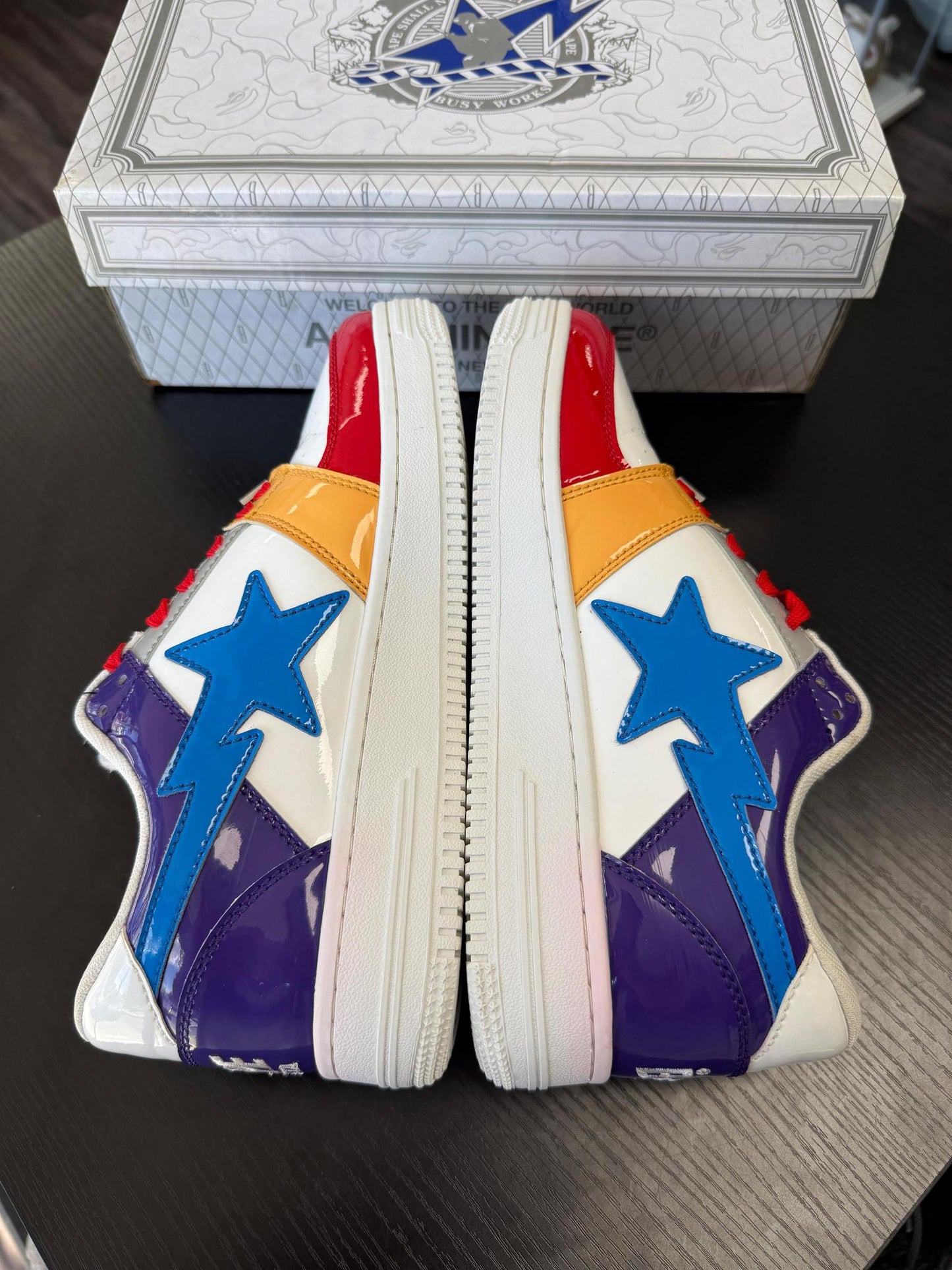 A Bathing Ape BapeSta "Multi Color" Used Size 8