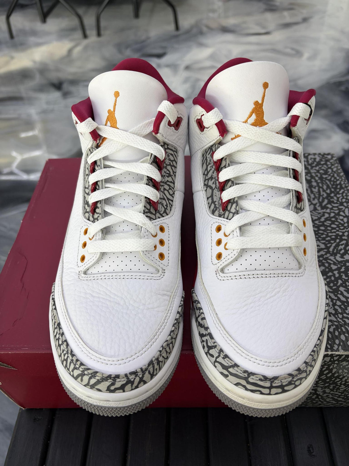 Jordan 3 "Cardinal" Used Size 8.5