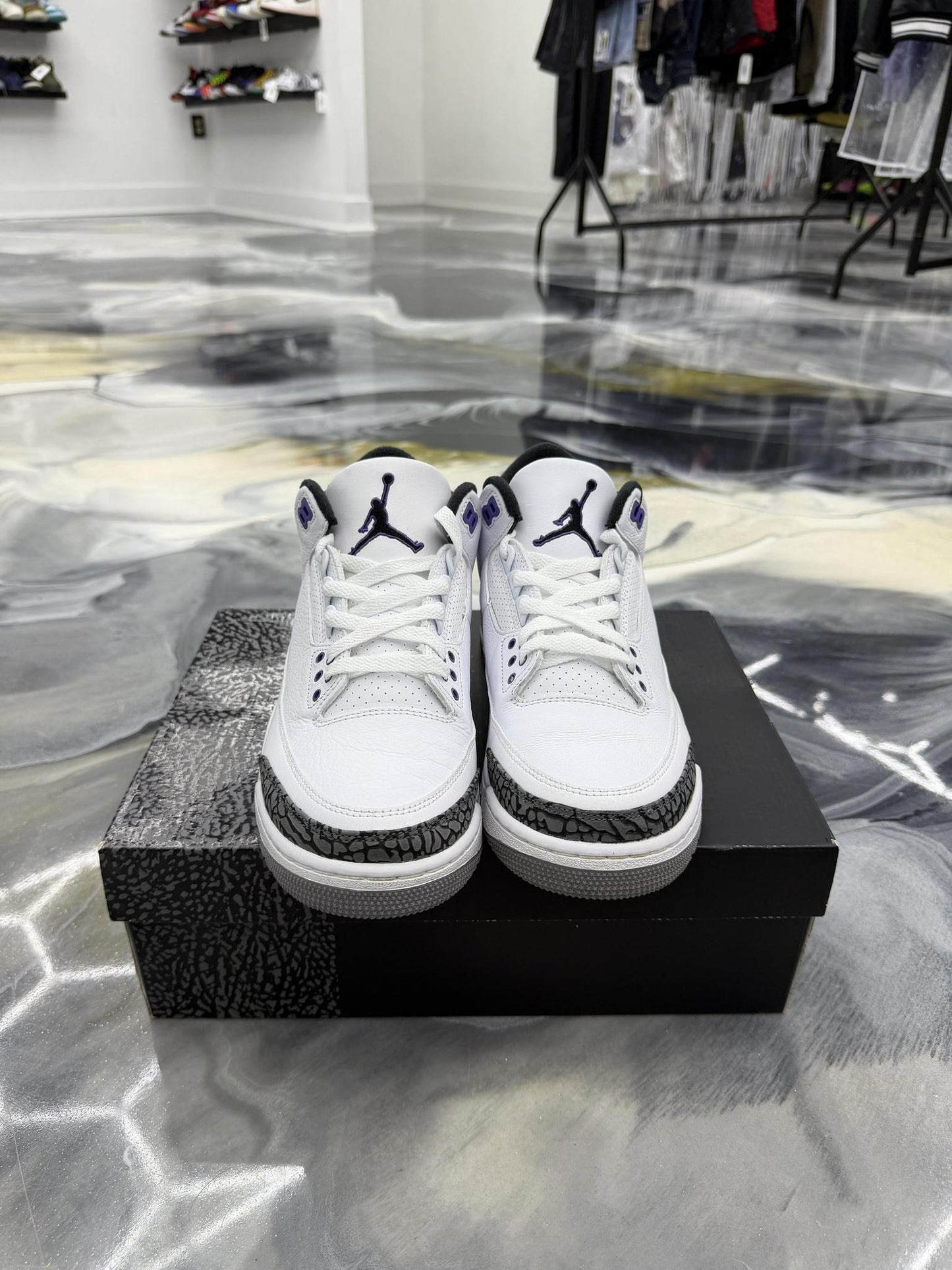 Jordan 3 "Dark Iris" Used Size 9.5