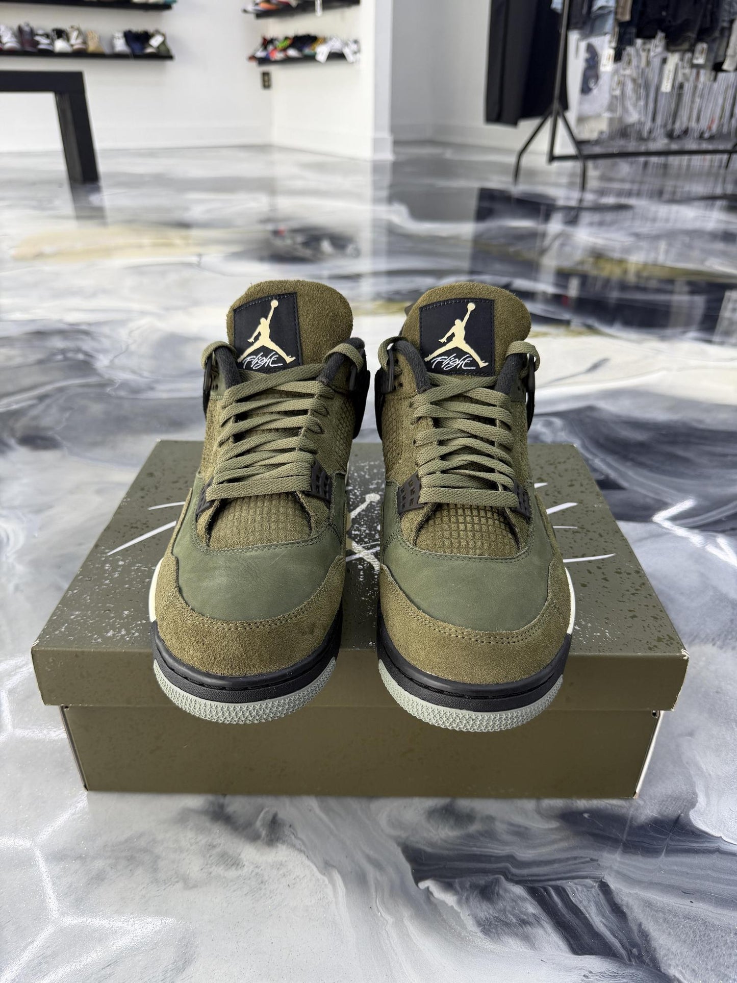 Jordan 4 Craft "Olive" Used Size 12