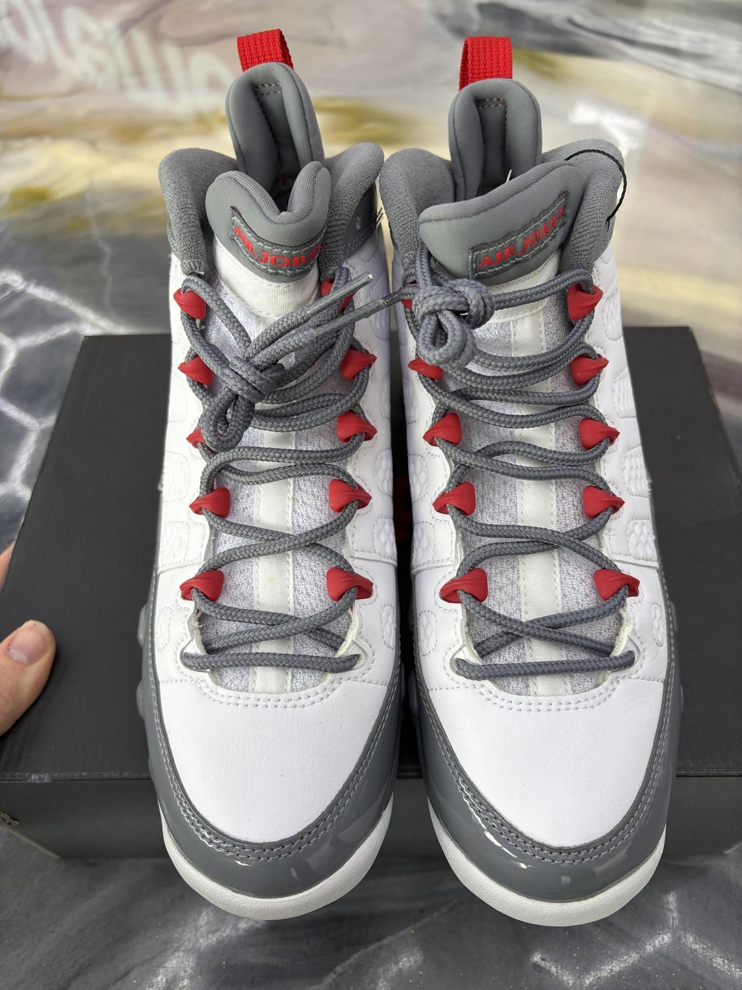 Jordan 9 "Fire Red" Used Size 7Y/8.5W