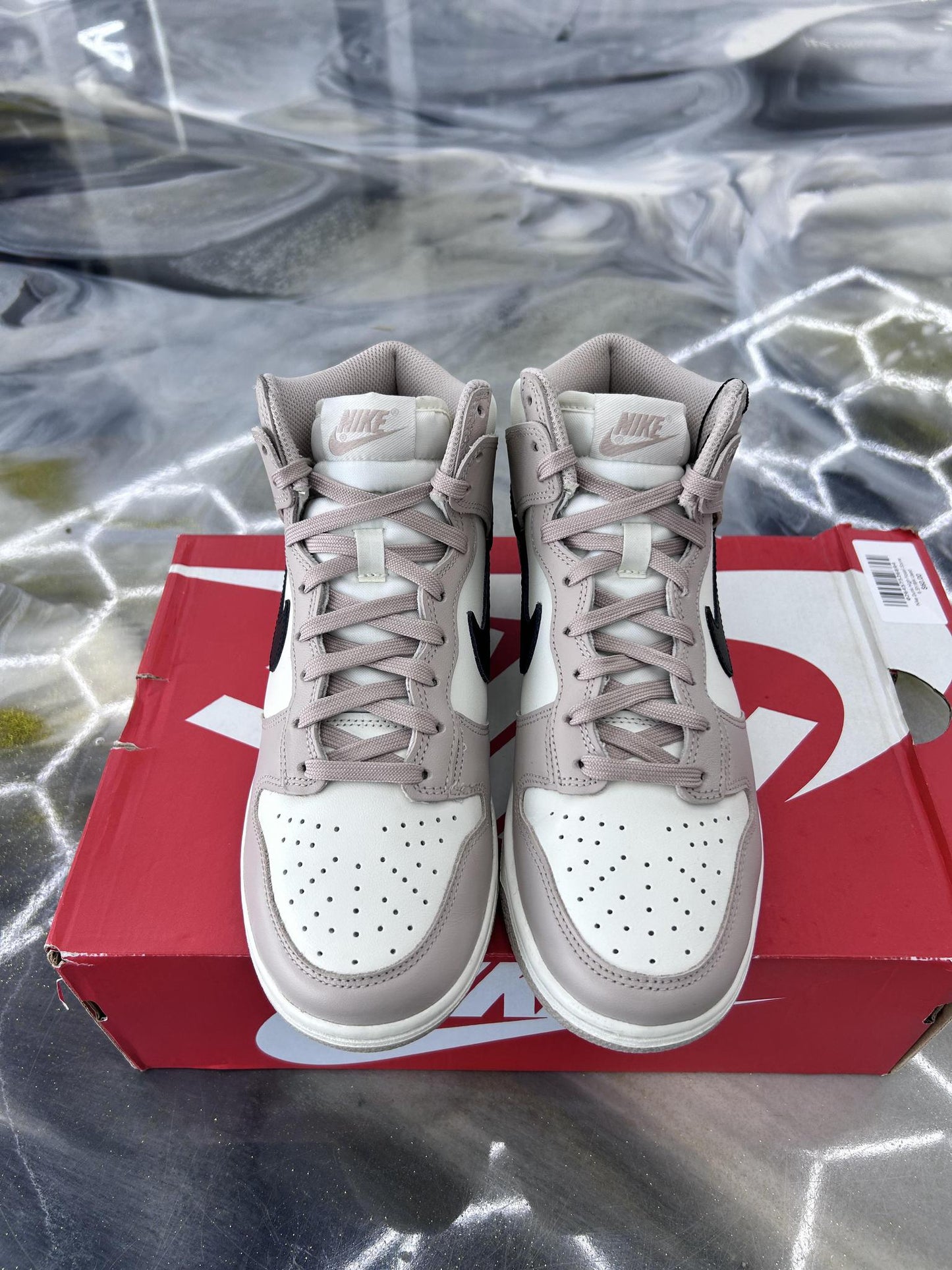 Nike Dunk High "Fossil Stone" Used Size 6.5Y/8W