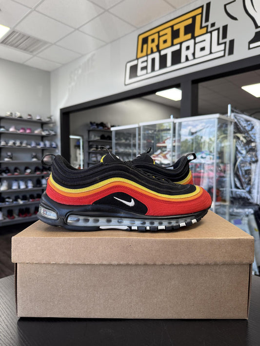 Nike Air Max 97 "Black/Red/Yellow" Used Size 10.5