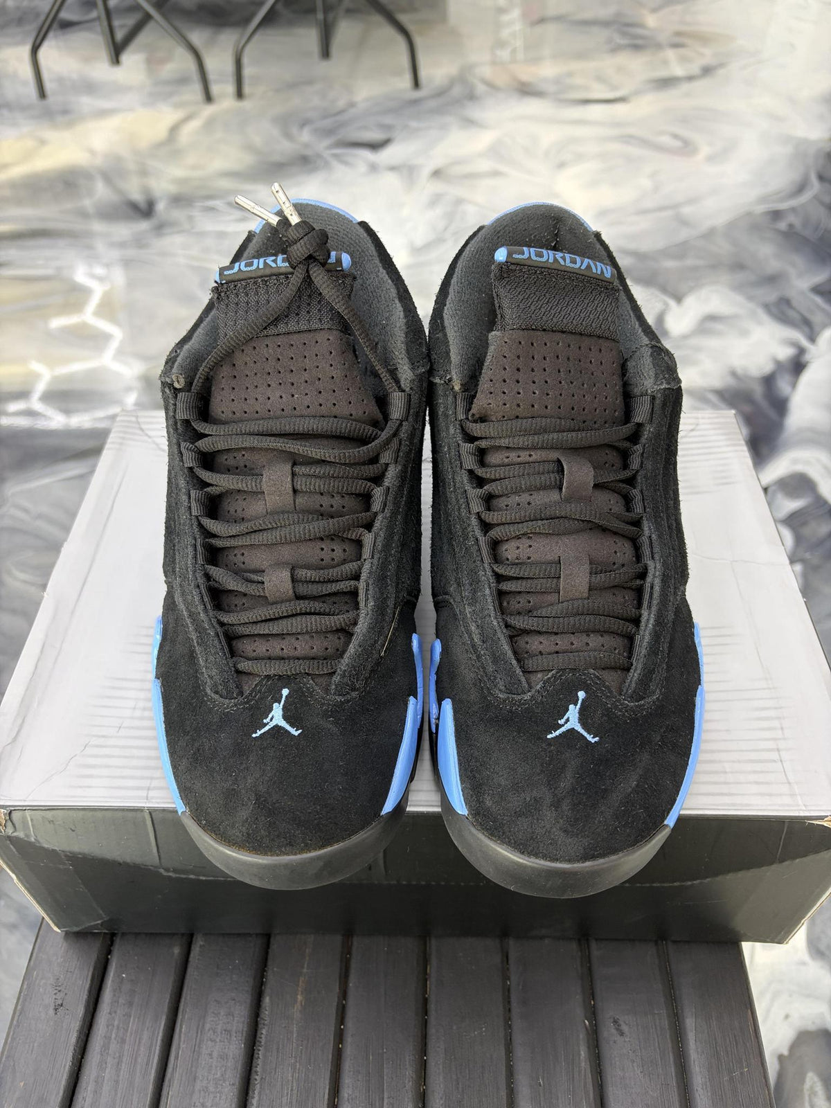 Jordan 14 "University Blue" Used Size 8.5