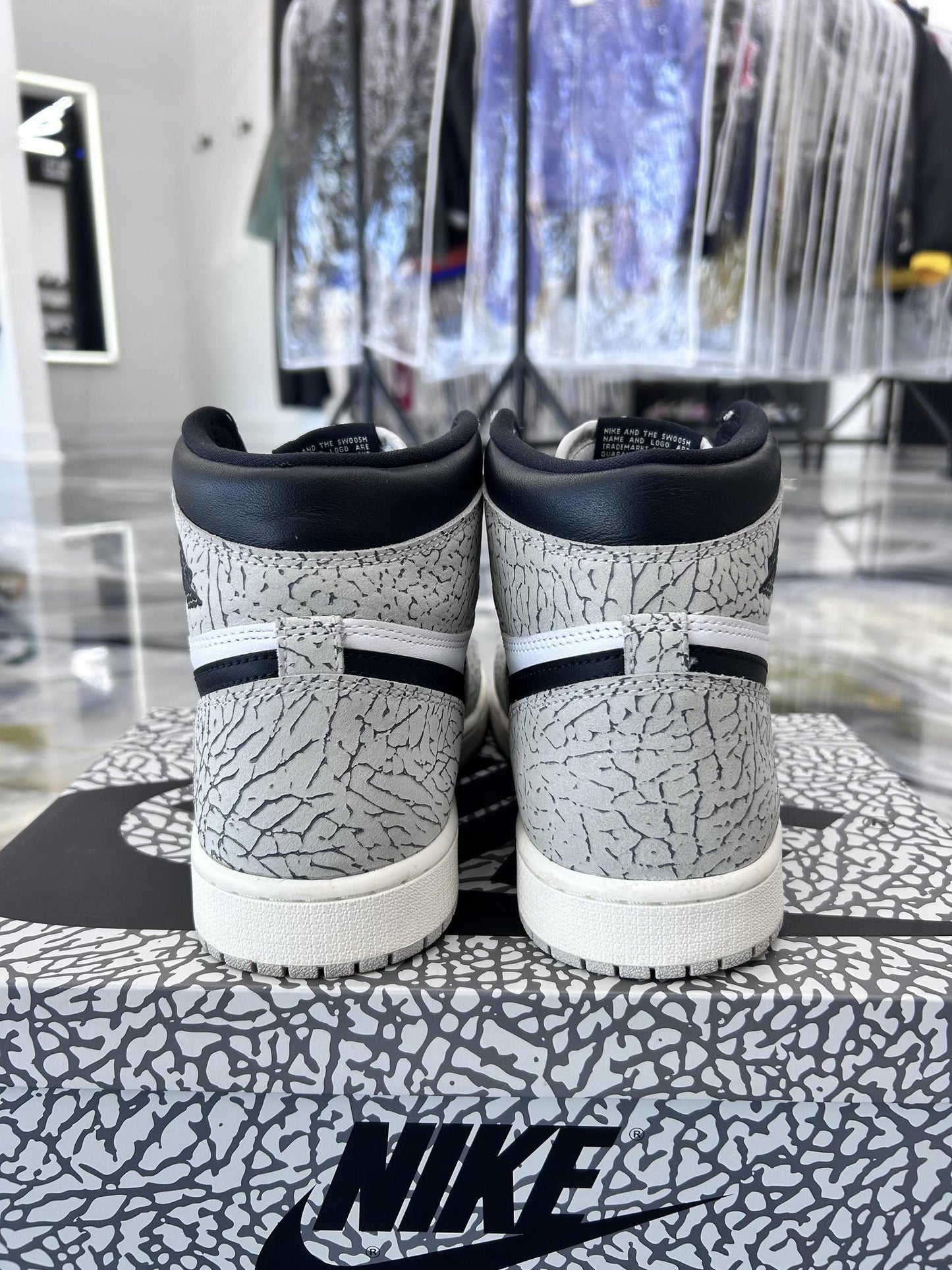 Jordan 1 High "White Cement" Used Size 9.5