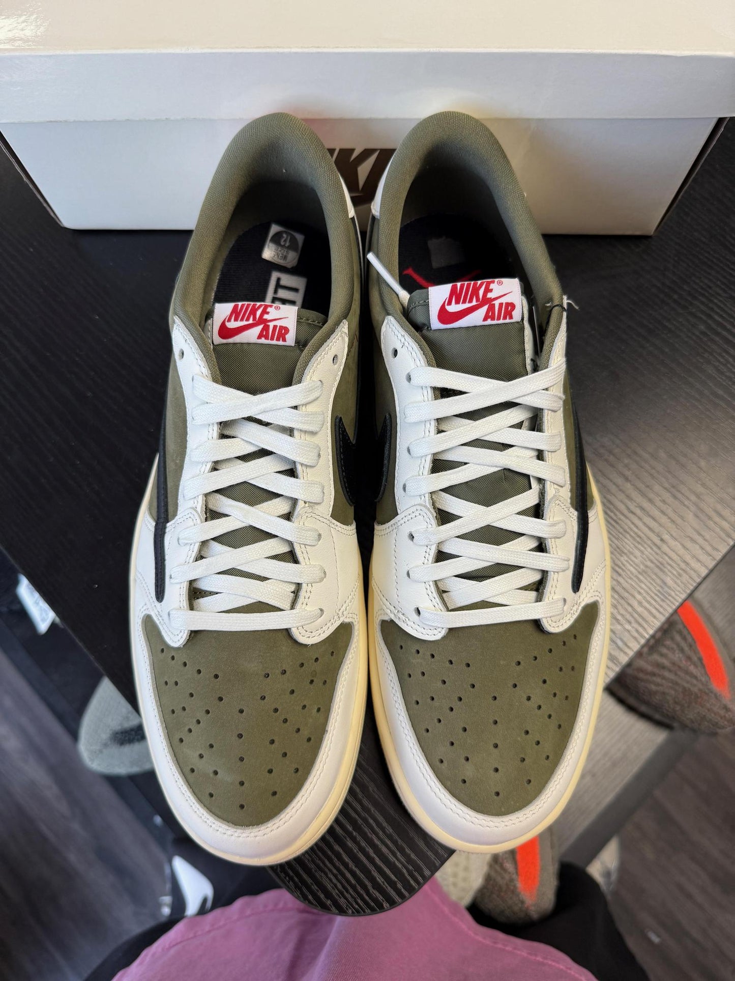 Jordan 1 Low x Travis Scott "Medium Olive" Used Size 12