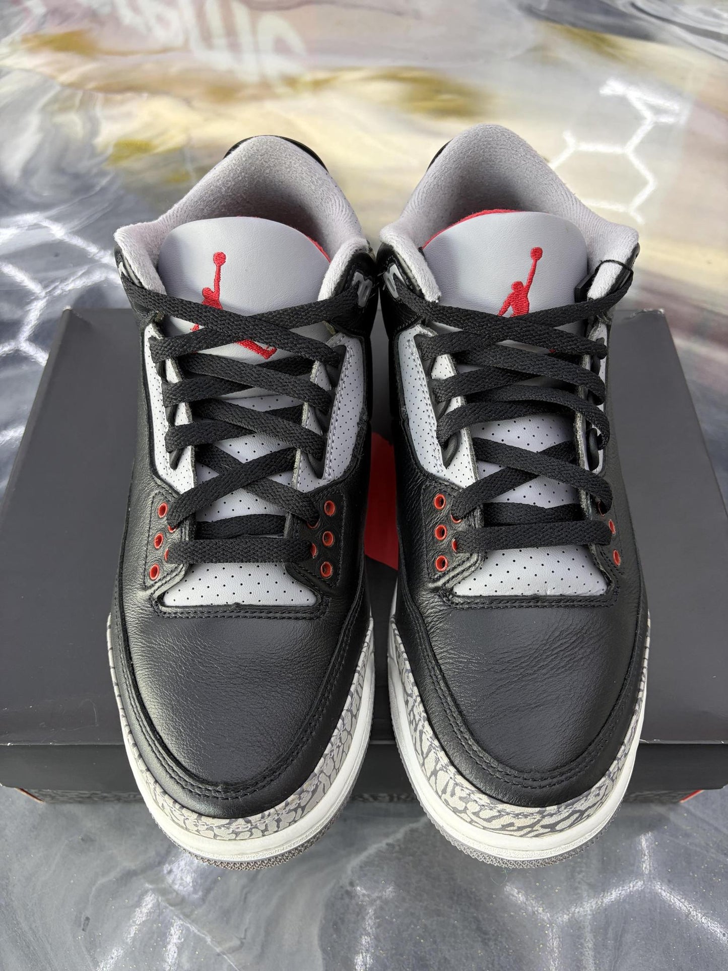 Jordan 3 "Black Cement" Used Size 9