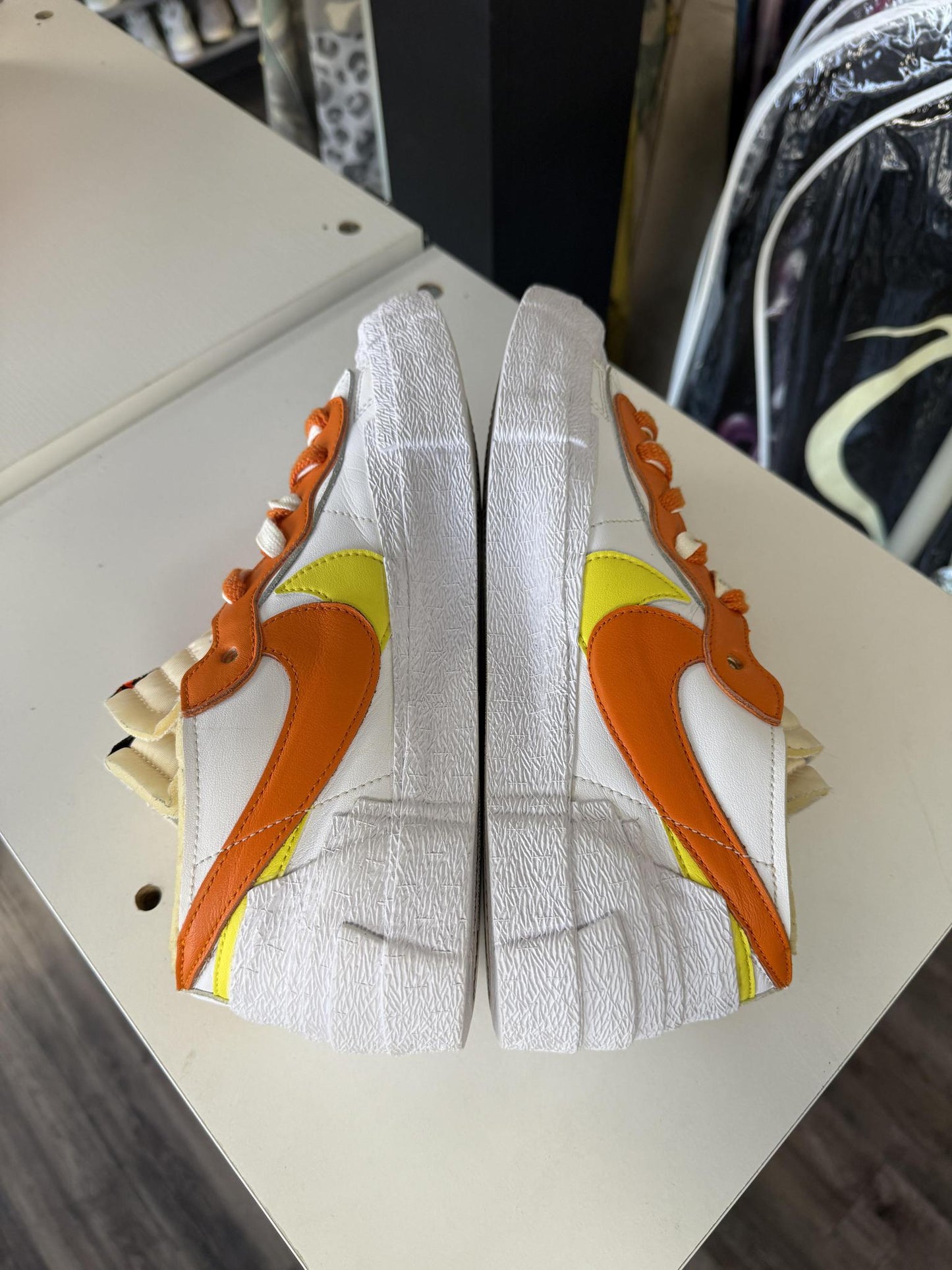 Nike Blazer Low x Sacai "Yellow Orange" Used Size 9.5