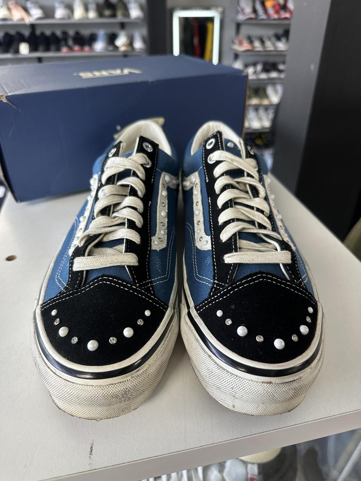 Vans Old Skool "Pearlized Navy" Used Size 12