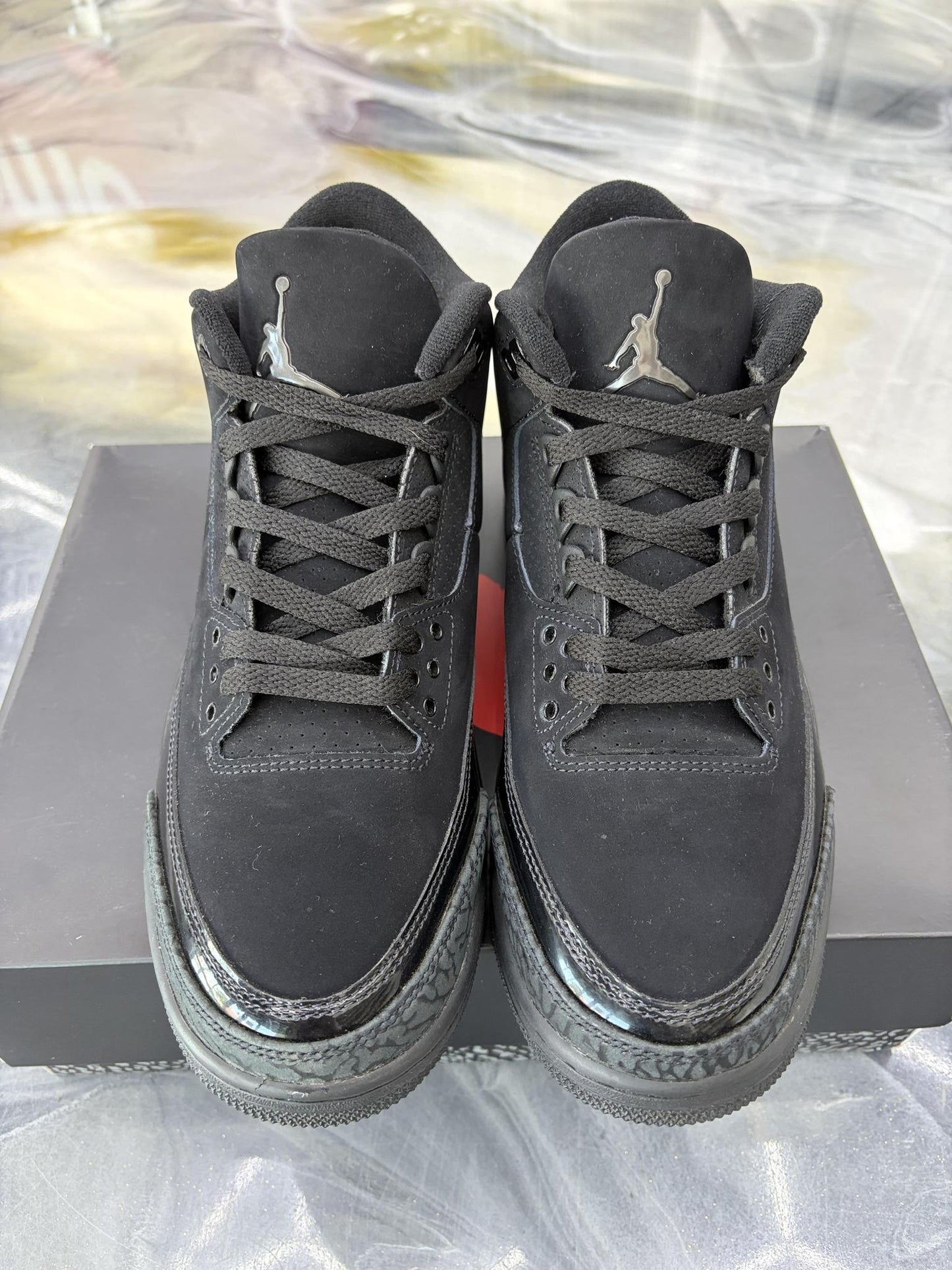 Jordan 3 "Black Cat" Used Size 10