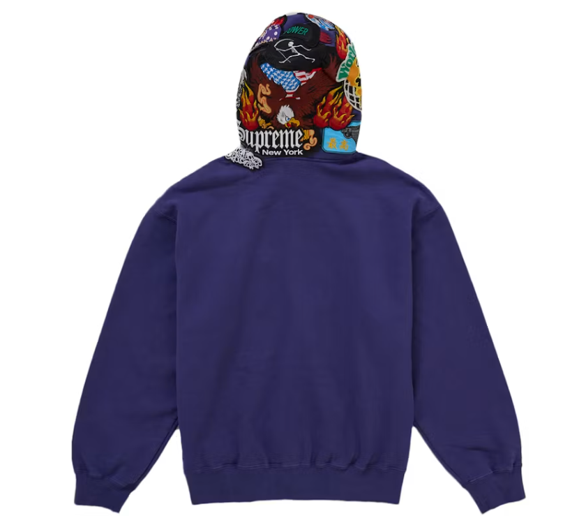 Supreme Patches Zip Up "Royal"