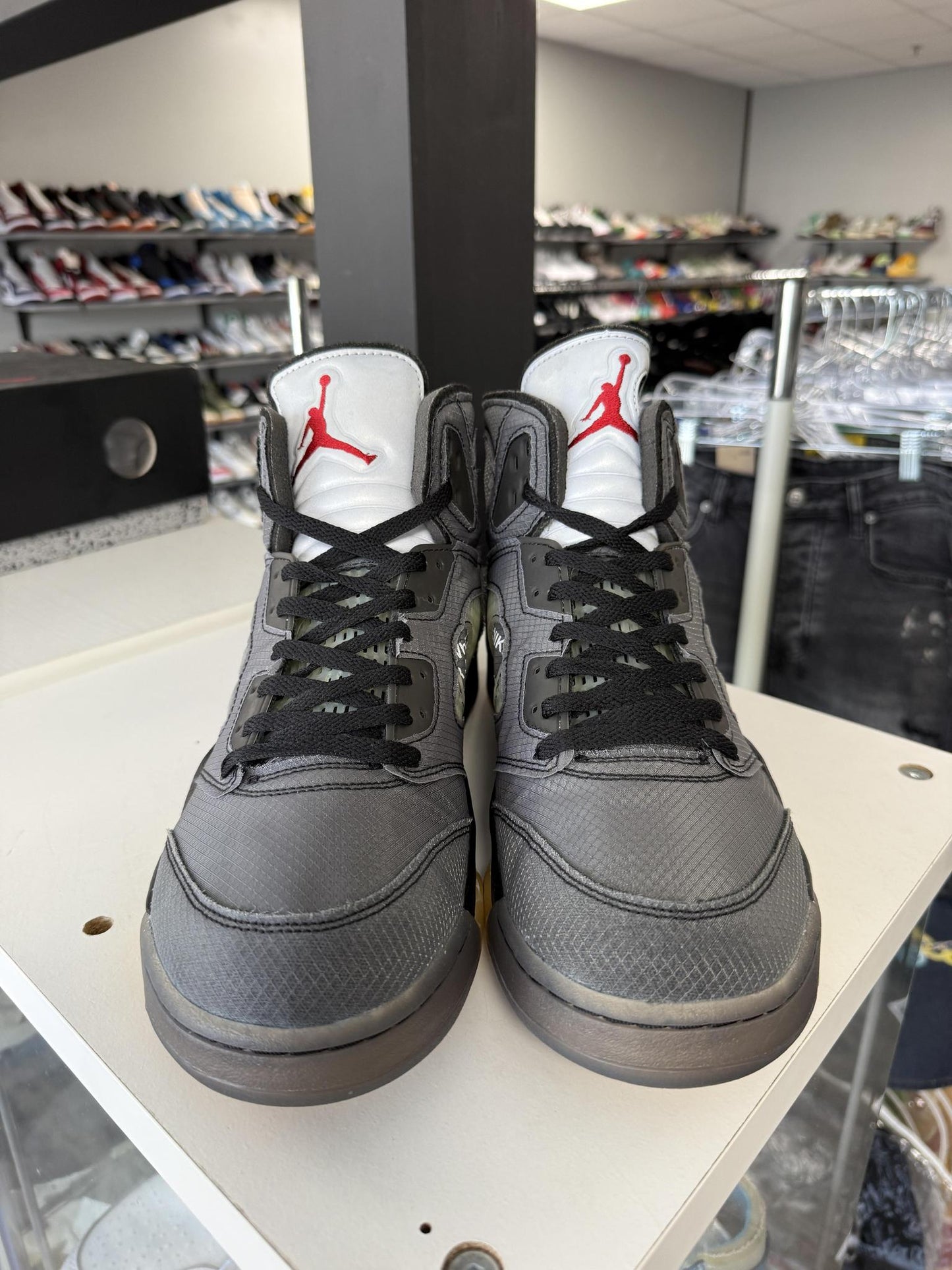 Jordan 5 X Off White "Muslin" Used Size 13